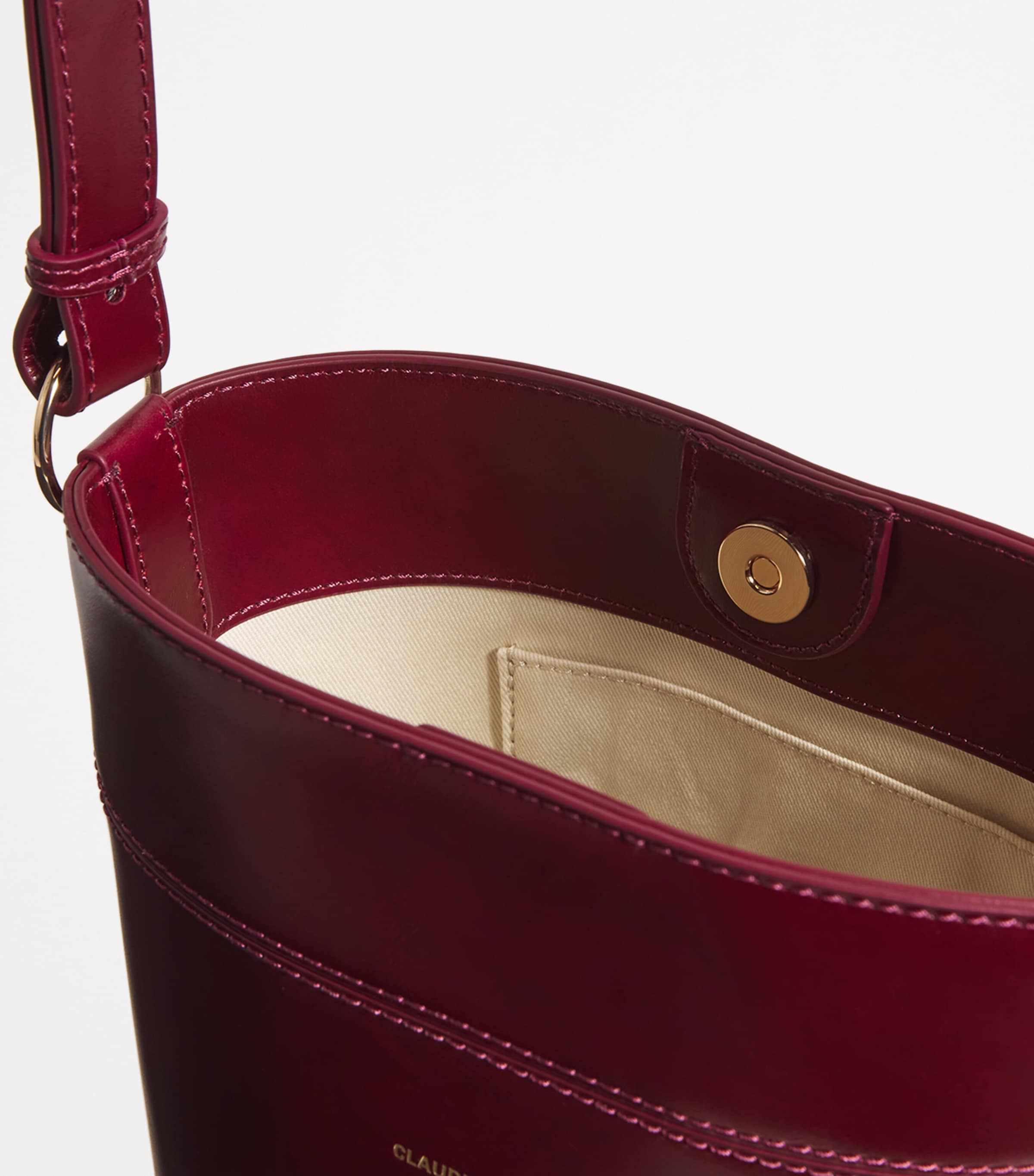 Leather Solveig Bag BURGUNDY Image 4