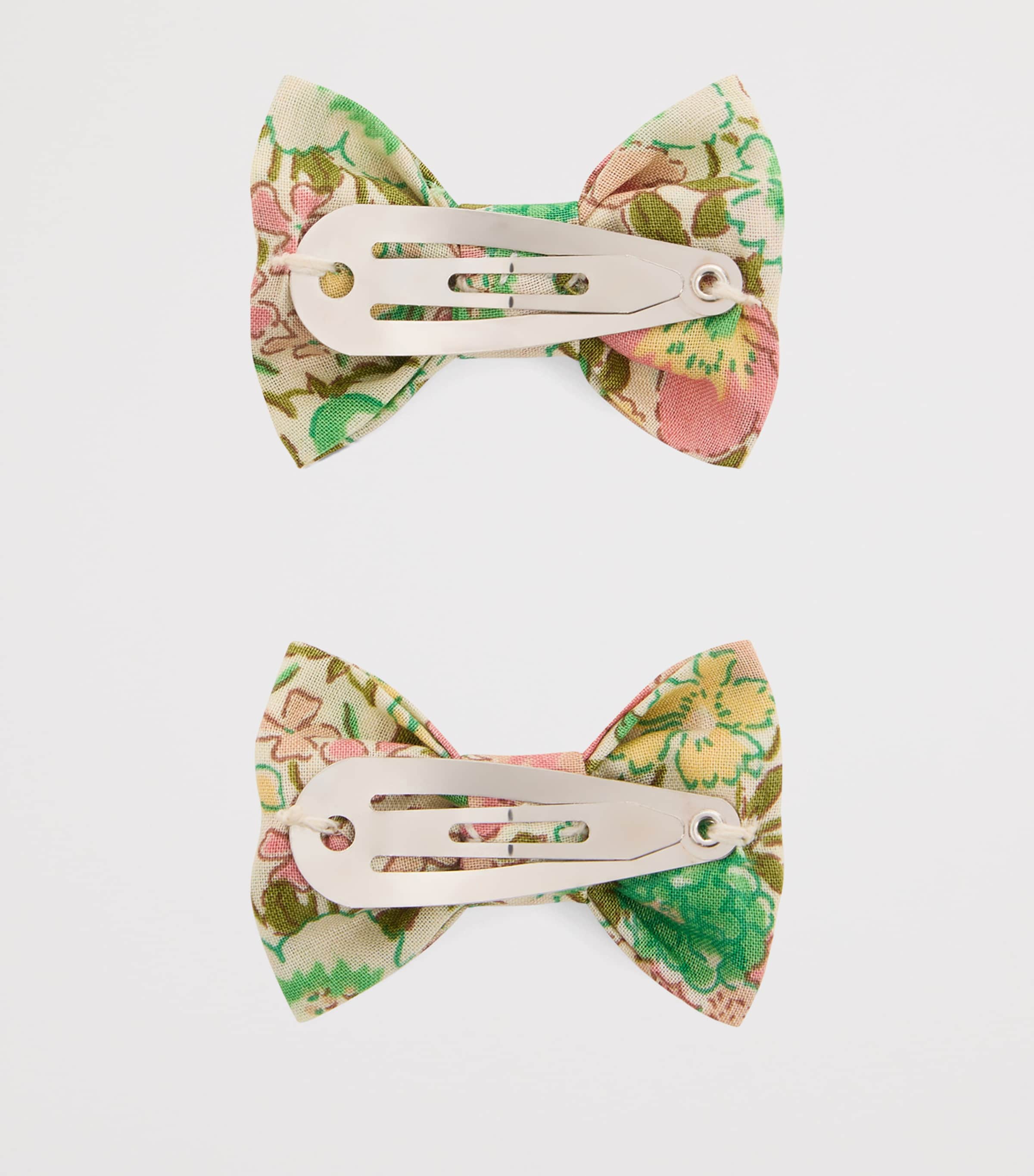 Bow Hair Clips (Set of 2) FL ROSE PALE Image 2