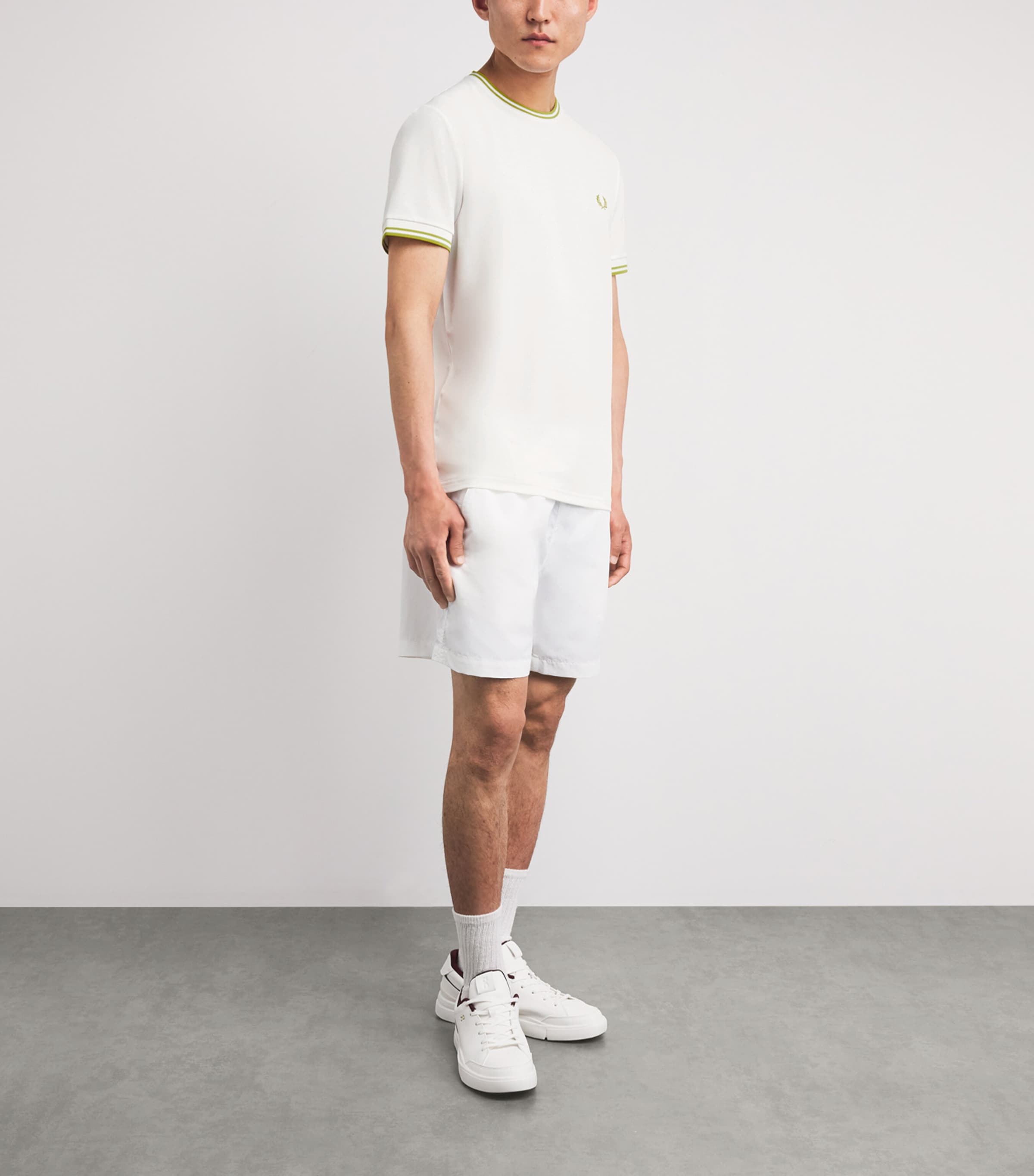 Fred Perry Mens Tennis T-Shirt White Image 2
