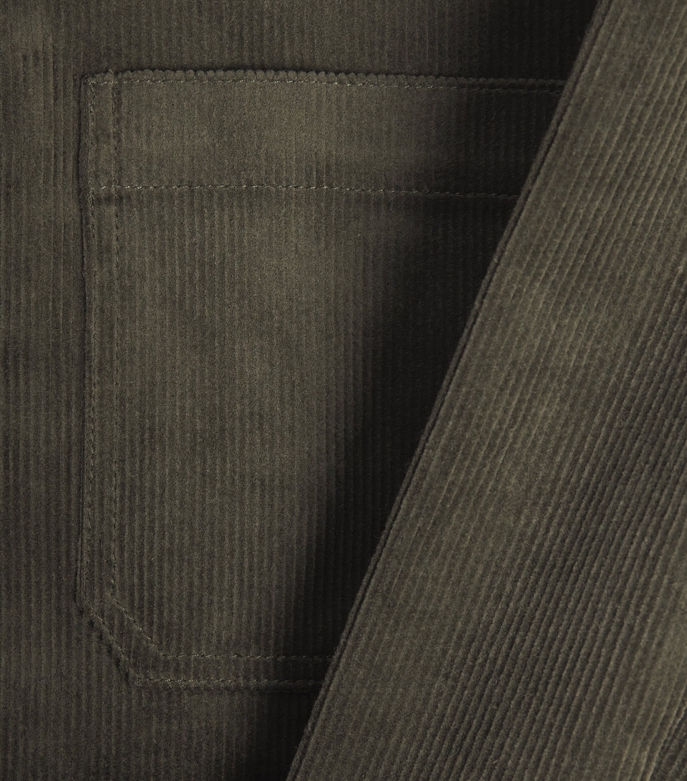 Corduroy Patch-Pocket Shirt Jacket OLIVE BRANCH Image 5