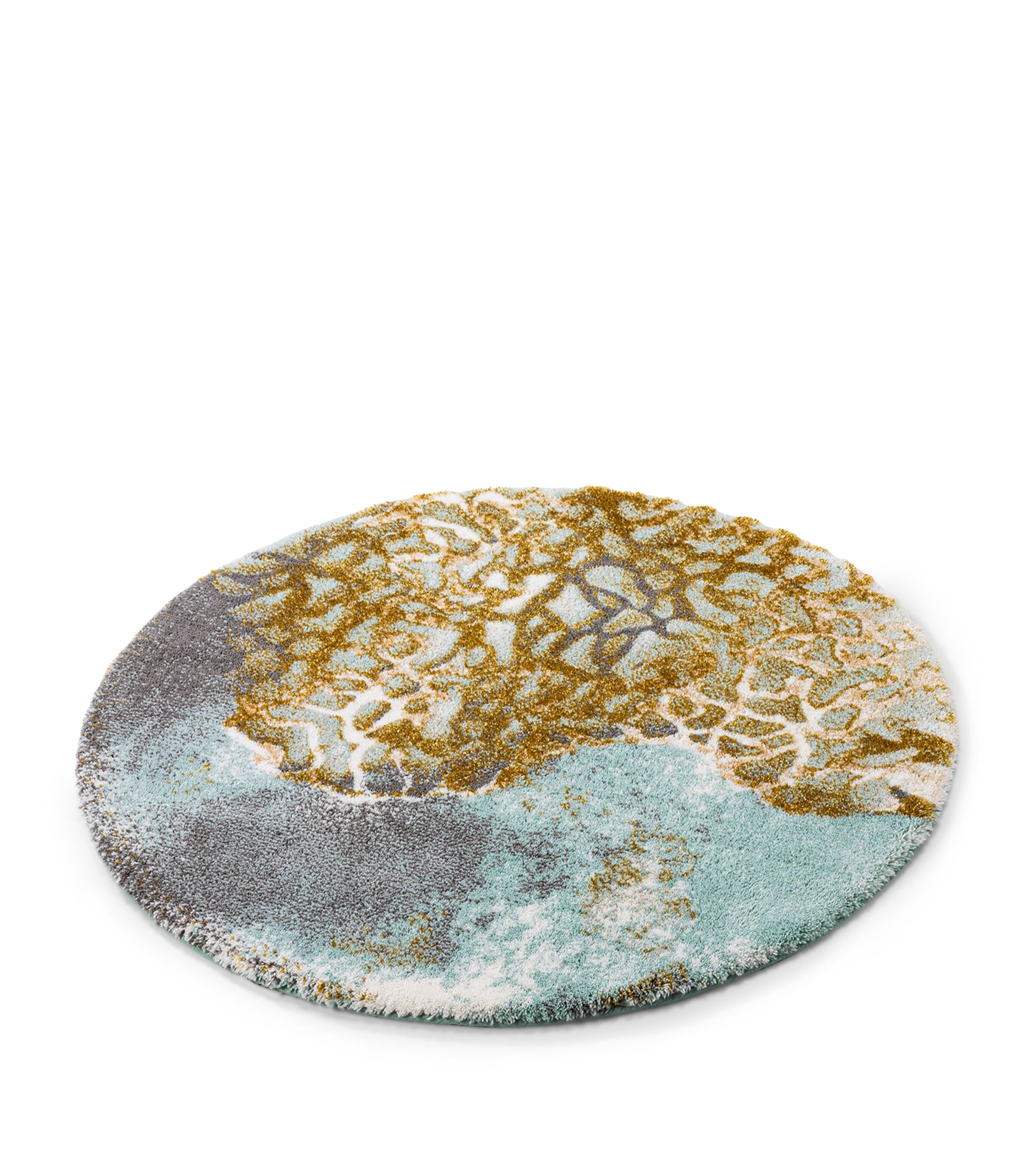 Abyss & Habidecor Egyptian Cotton-Blend Dune Bath Mat (85cm x 85cm) Aqua Image 2