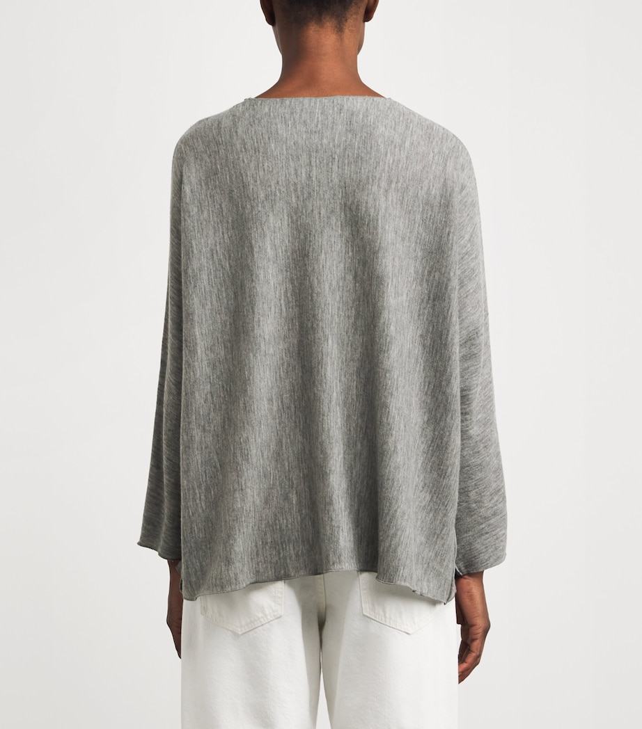Semir Cashmere Oversized Sweater GREY MELANGE Image 4