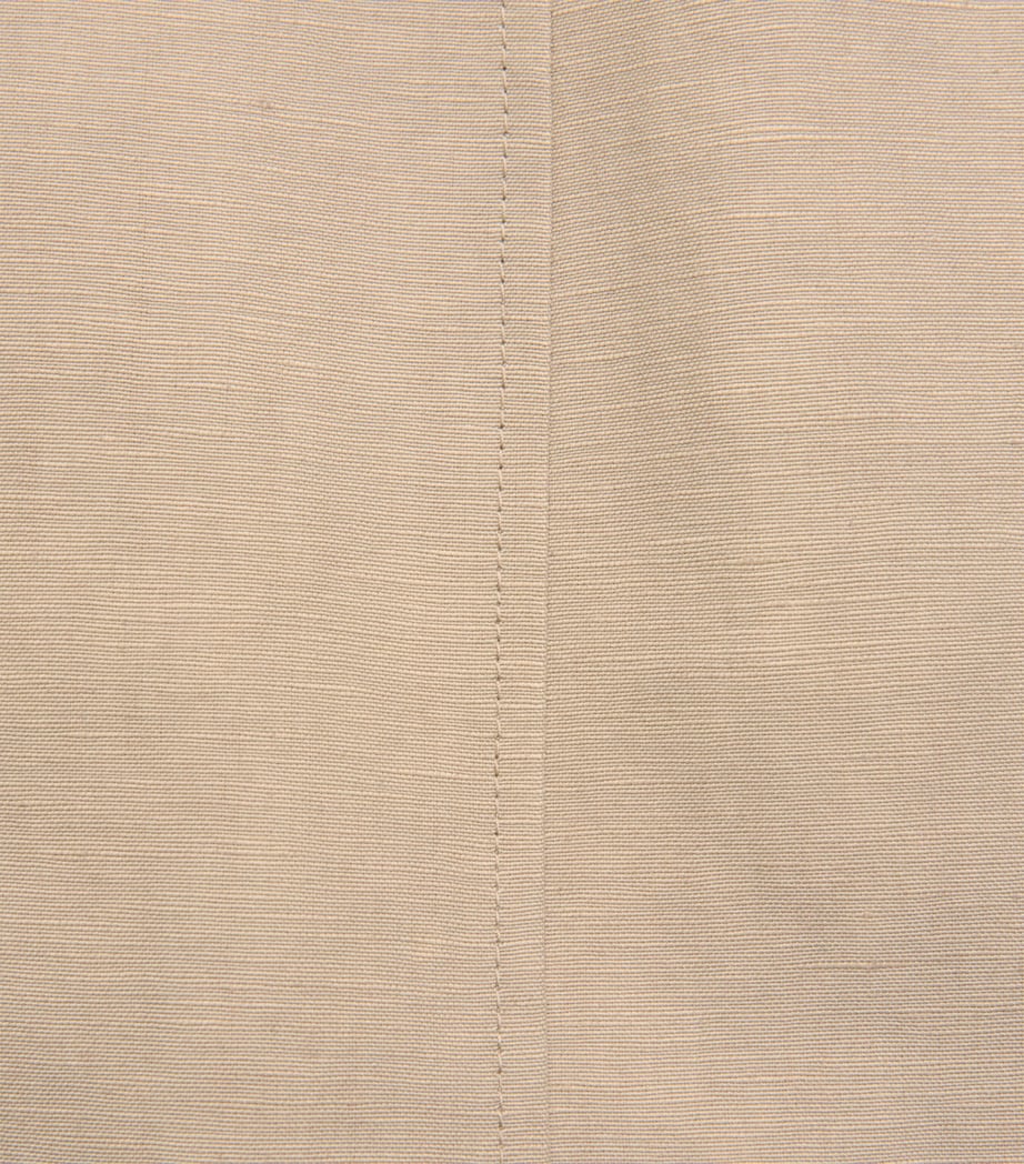 Studio Nicholson Mens Linen-Wool Single-Breasted Blazer Sand Image 6