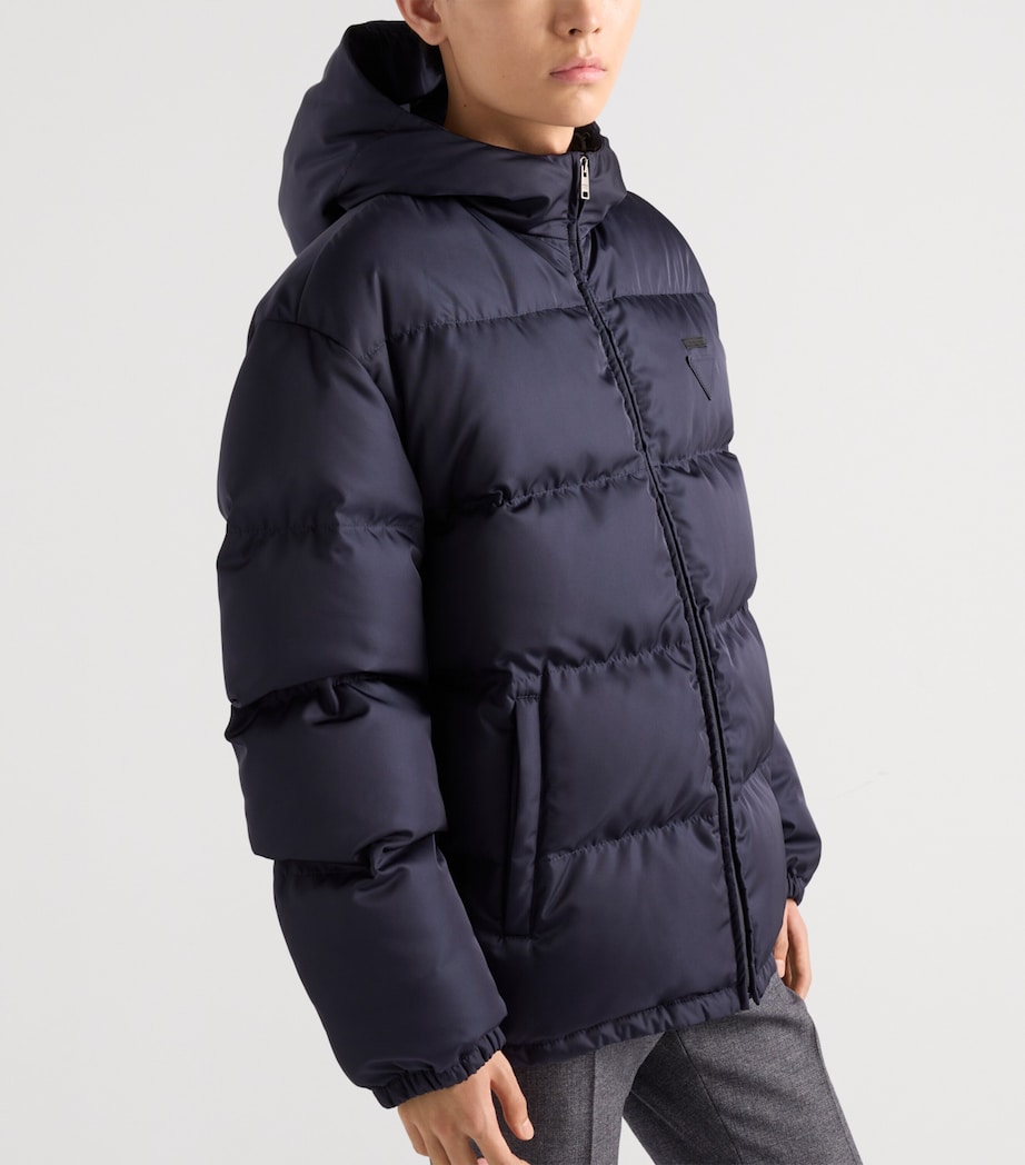 Re-Nylon Logo Puffer Jacket F0SVF Image 3