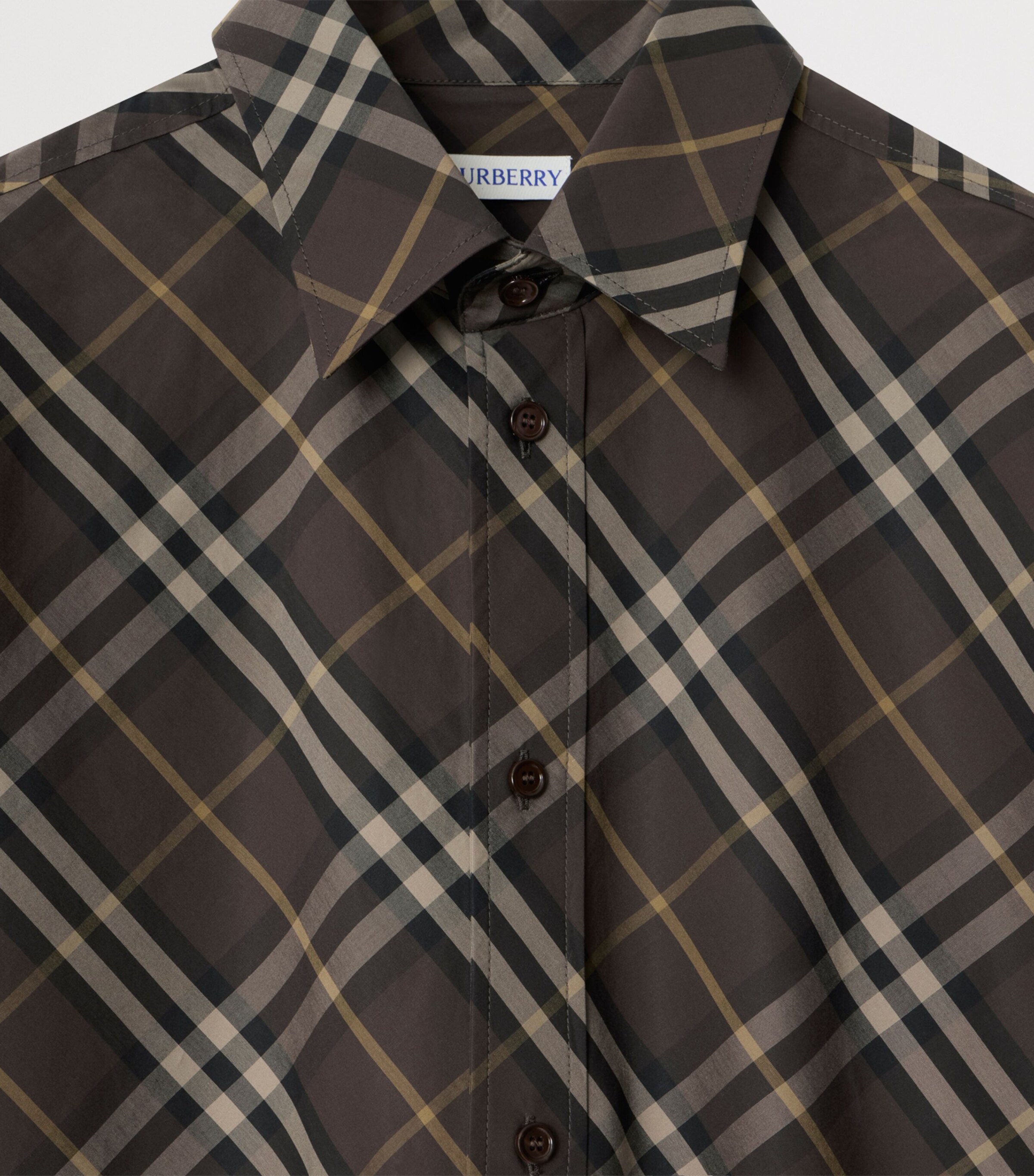 Cotton Check Shirt TRUFFLE IP CHECK Image 4