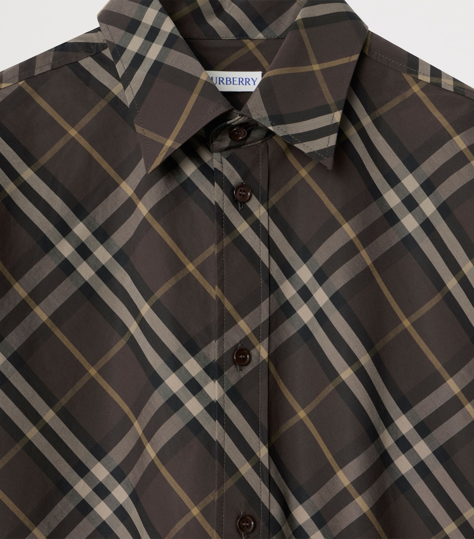 Cotton Check Shirt TRUFFLE IP CHECK Image 4