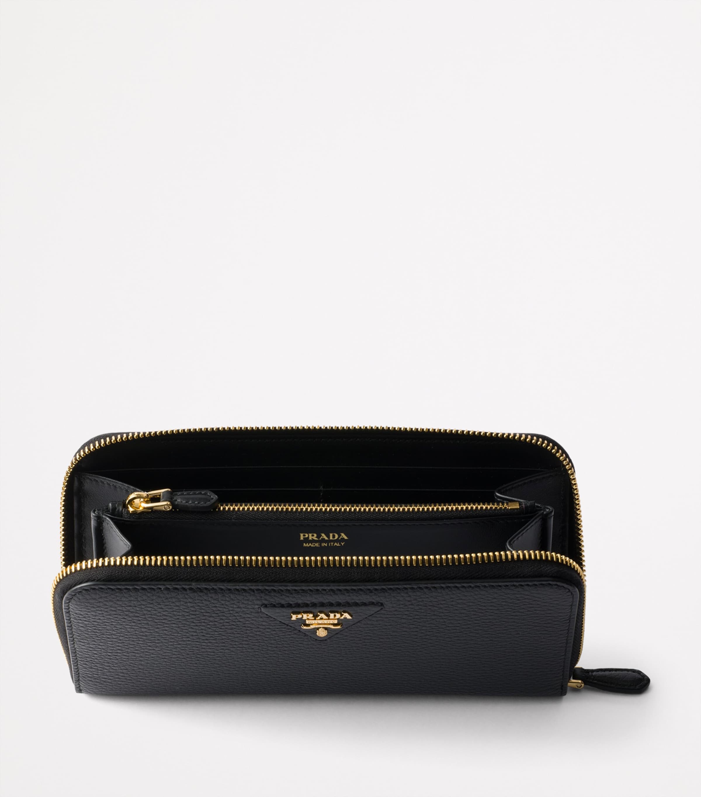 Large Leather Zipped Wallet F0632 Image 4
