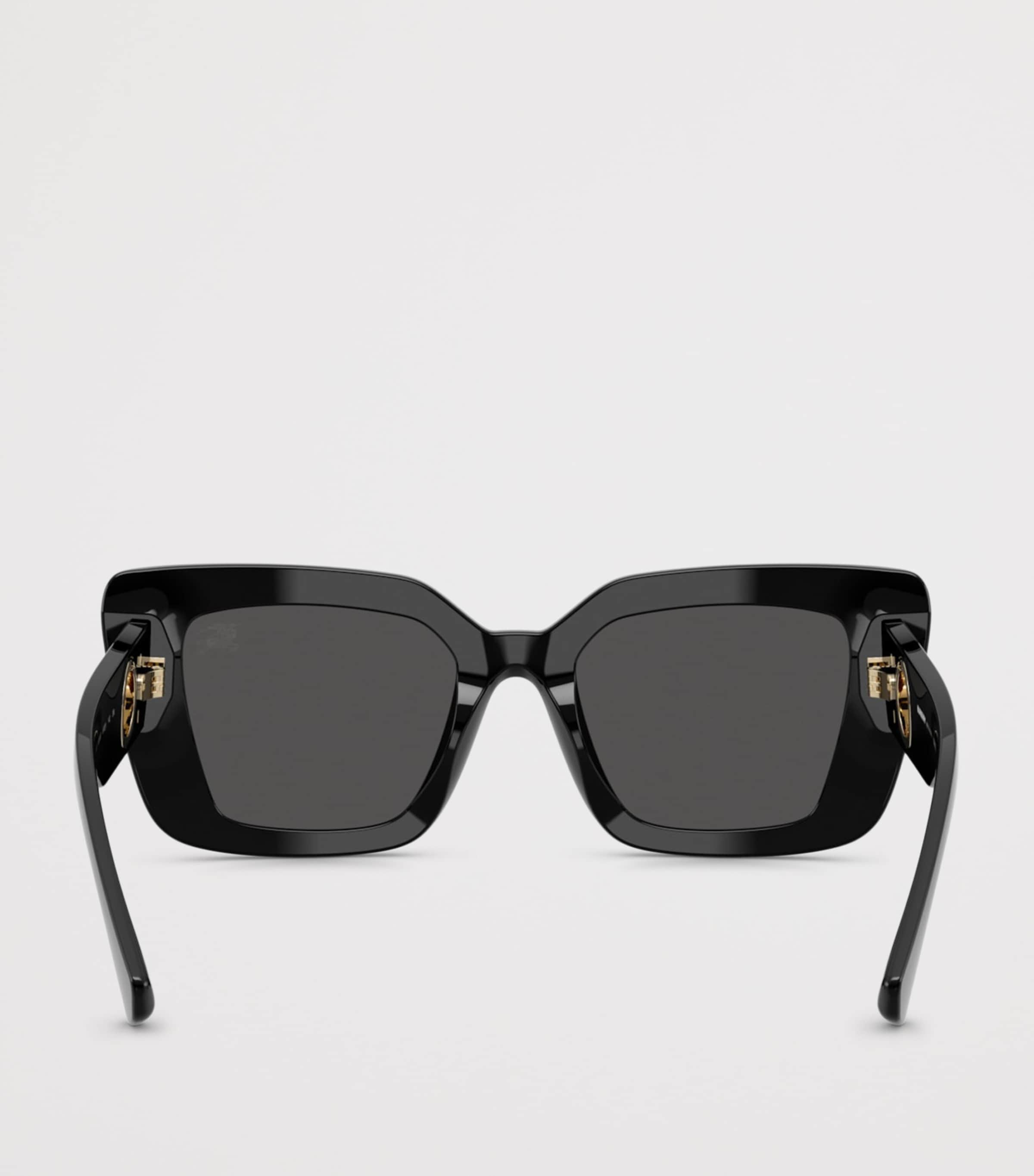 Burberry Acetate BE4476 Cat Eye Sunglasses Black Image 4