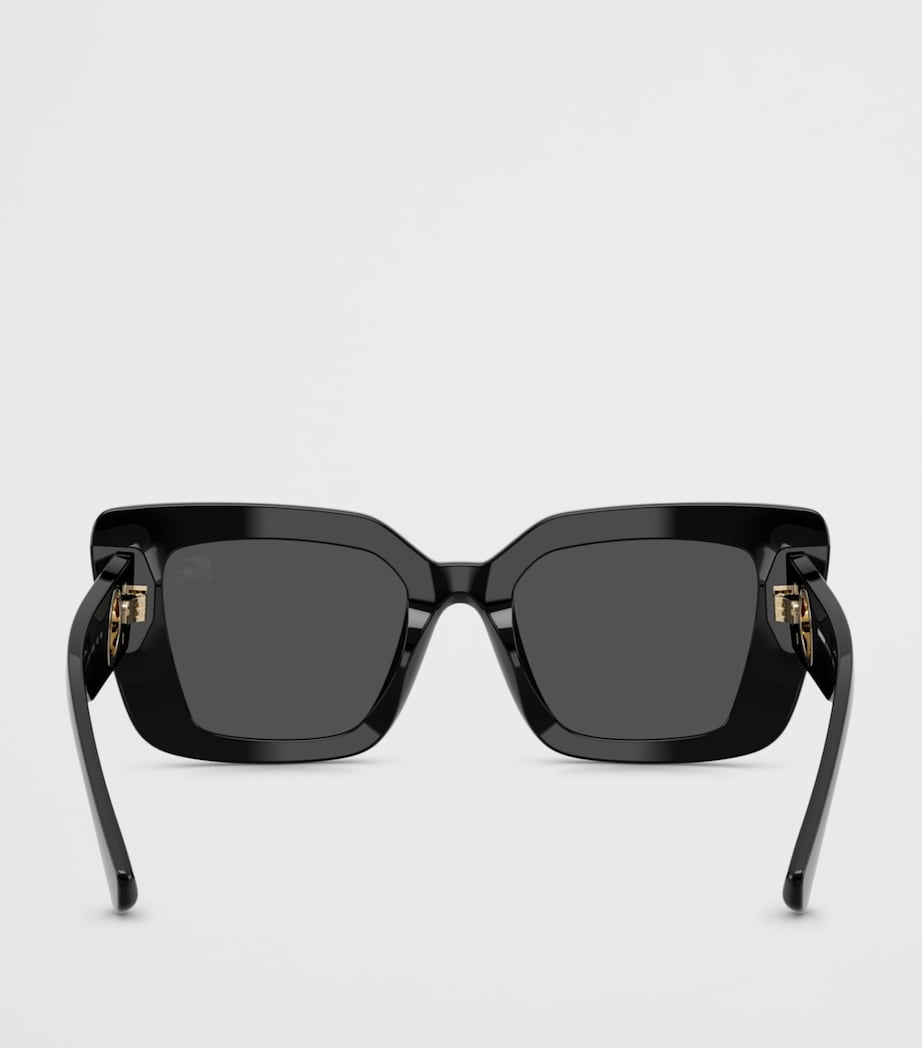 Burberry Acetate BE4476 Cat Eye Sunglasses Black Image 4