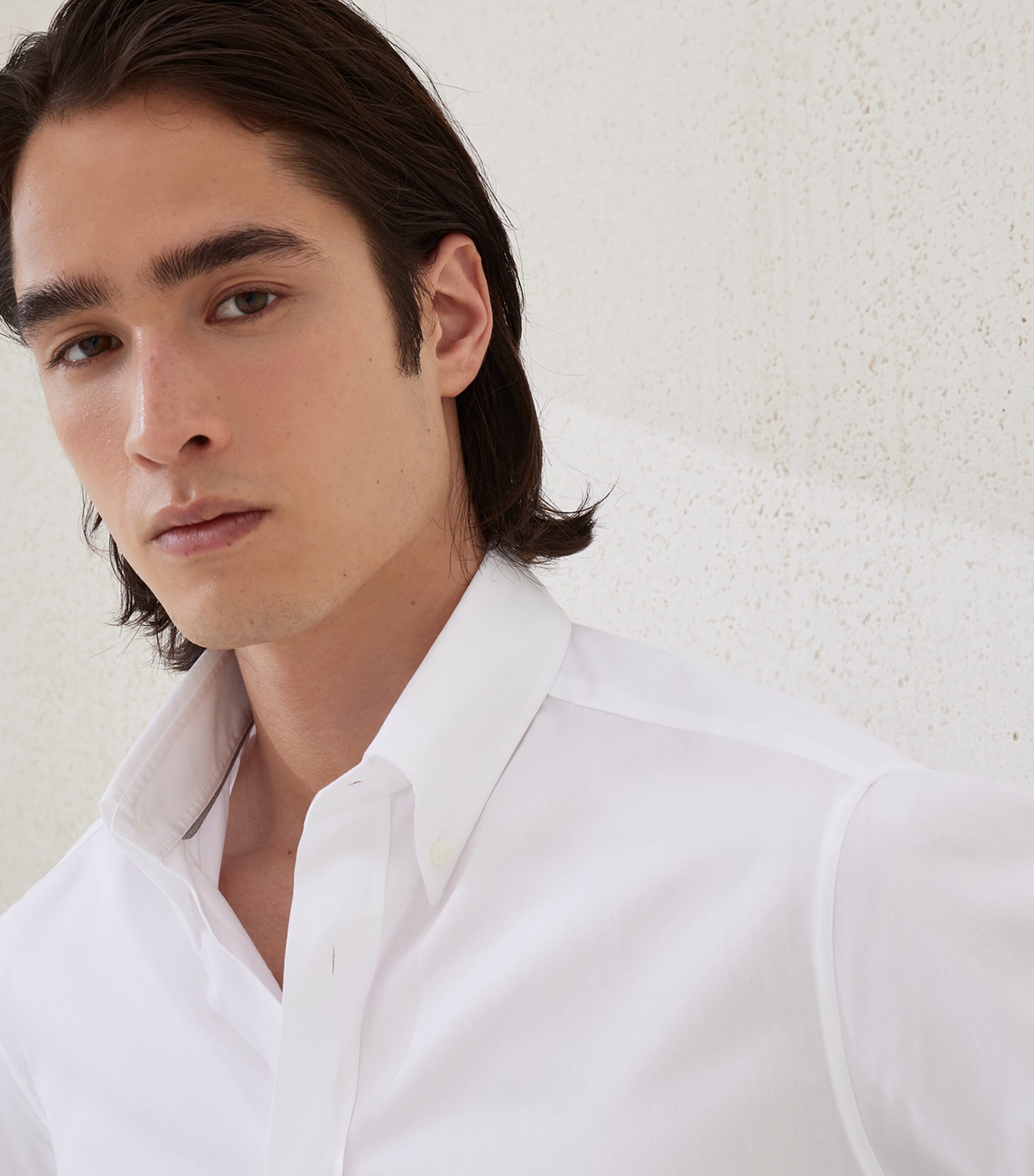 Cotton Twill Button-Down Shirt C159 Image 6