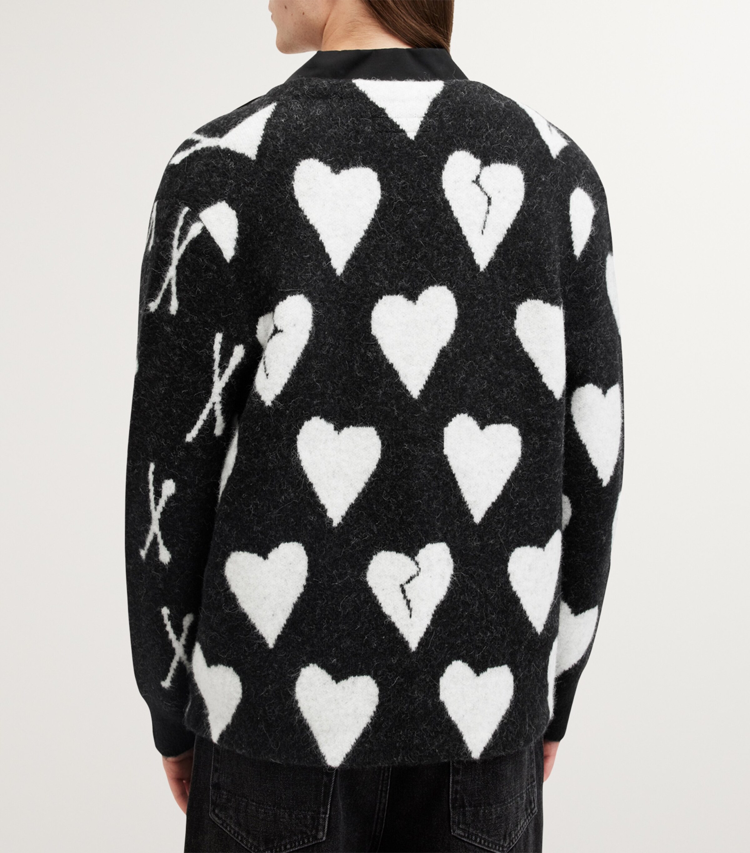 AllSaints Multi Alpaca-Blend Bonebreak Cardigan | Harrods UK