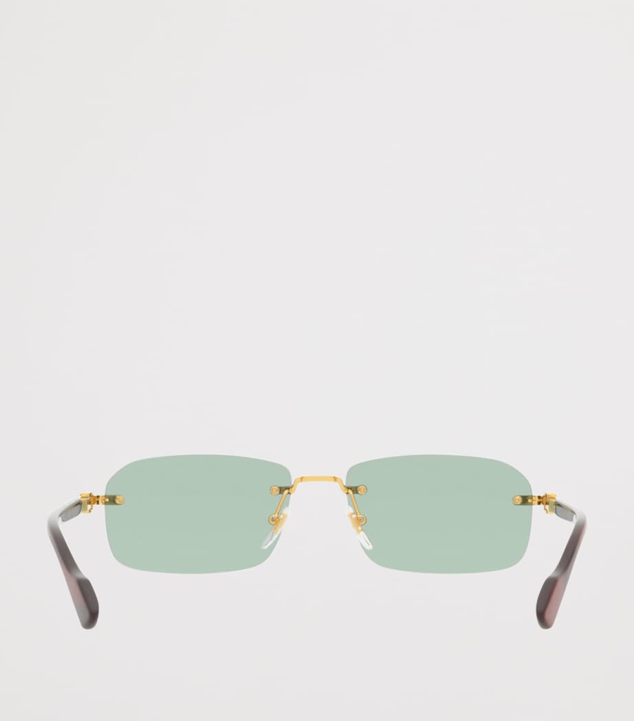 Gucci Rectangle Sunglasses Image 4