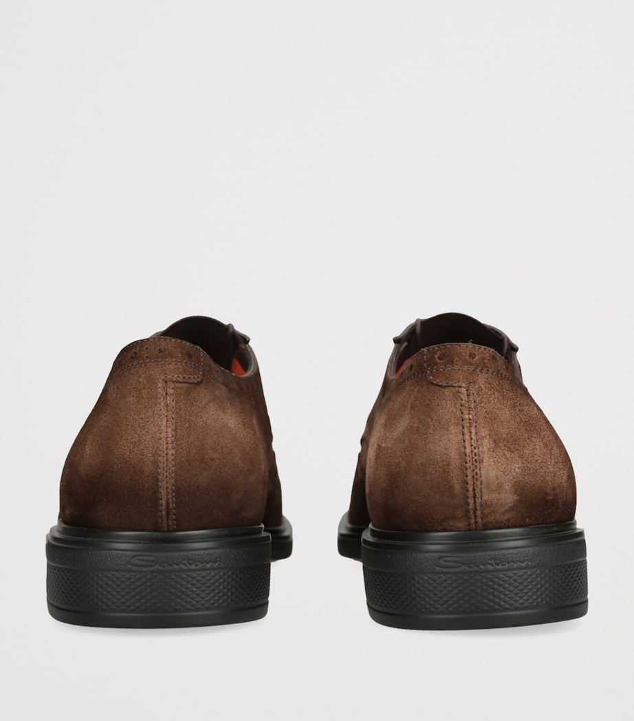 Suede Brogue Oxford Shoes BROWN Image 2