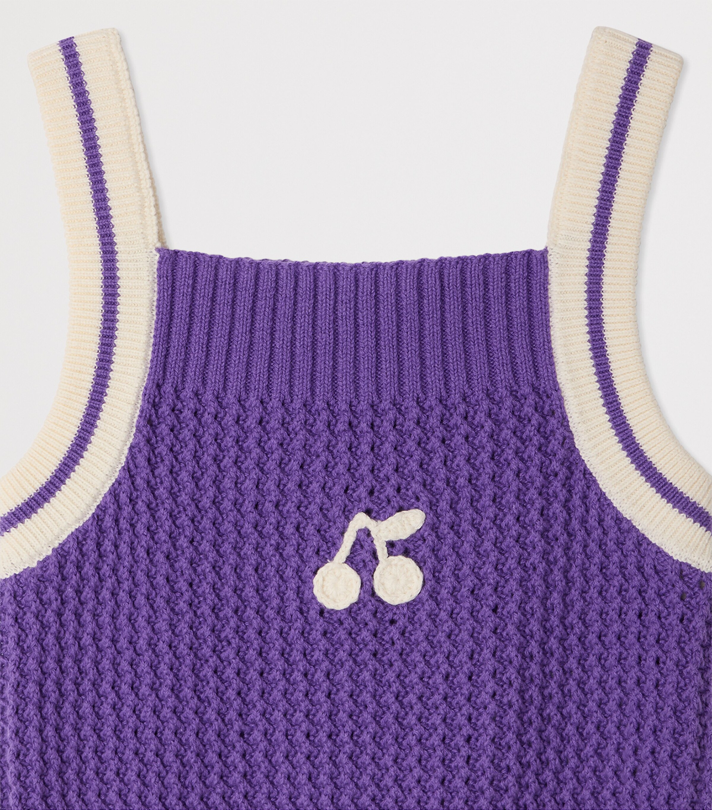Bonpoint Cotton Lily Tank Top (4-8 Years) Rayures Violet Image 3