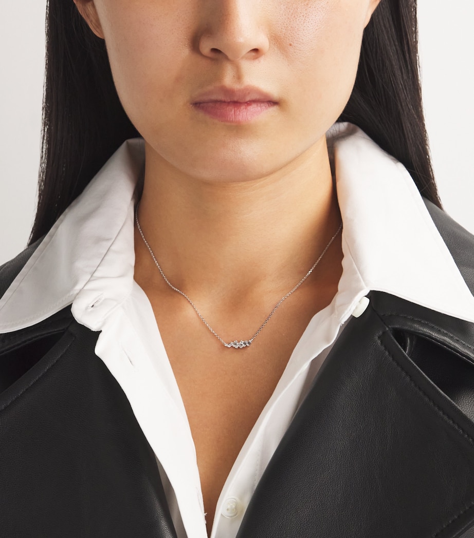 Suzanne Kalan White Gold and Diamond Mini Frenzy Pendant Necklace Wg/wd Image 2