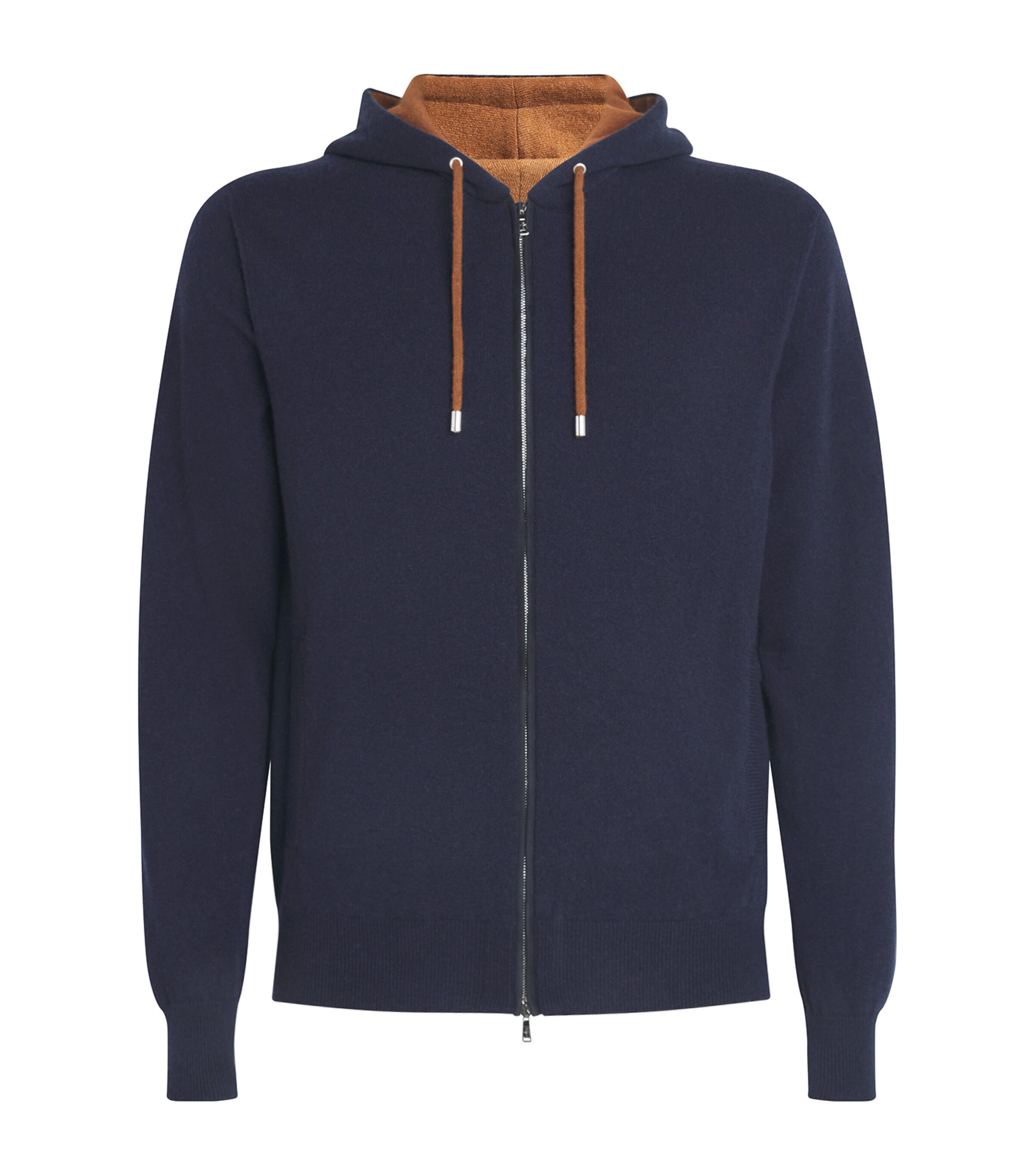 Fioroni Cashmere Mens Cashmere Hoodie Navy Image 1
