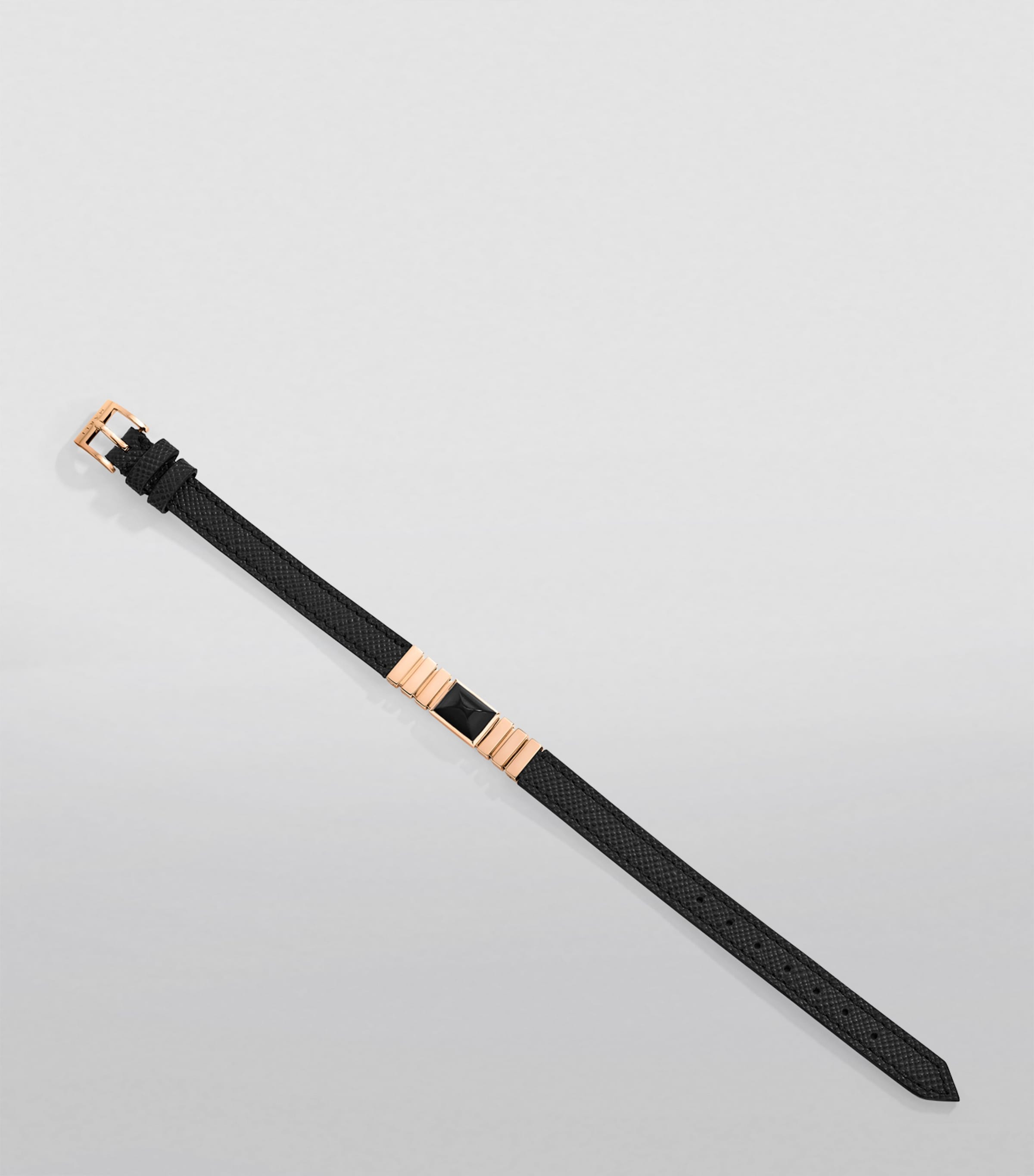 Rose Gold and Saffiano Leather UNII Bracelet ROSE GOLD Image 3