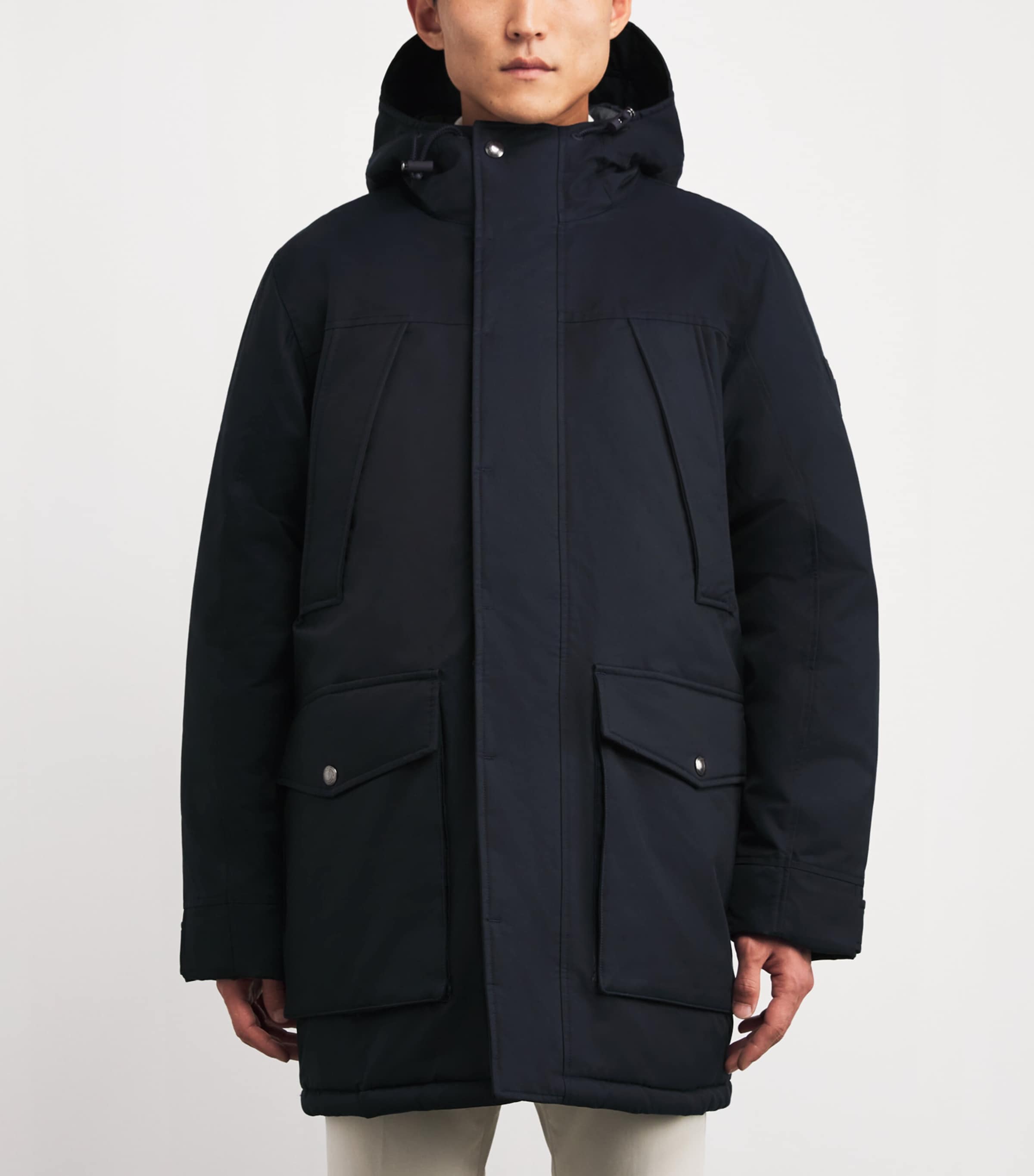 Down-Filled Lennox Parka Coat NAVY Image 3