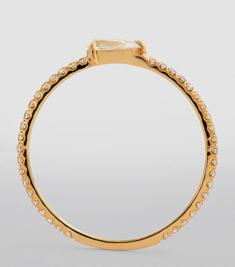 Eva Fehren Yellow Gold and Diamond Boa Ring Yellow Gold Image 2