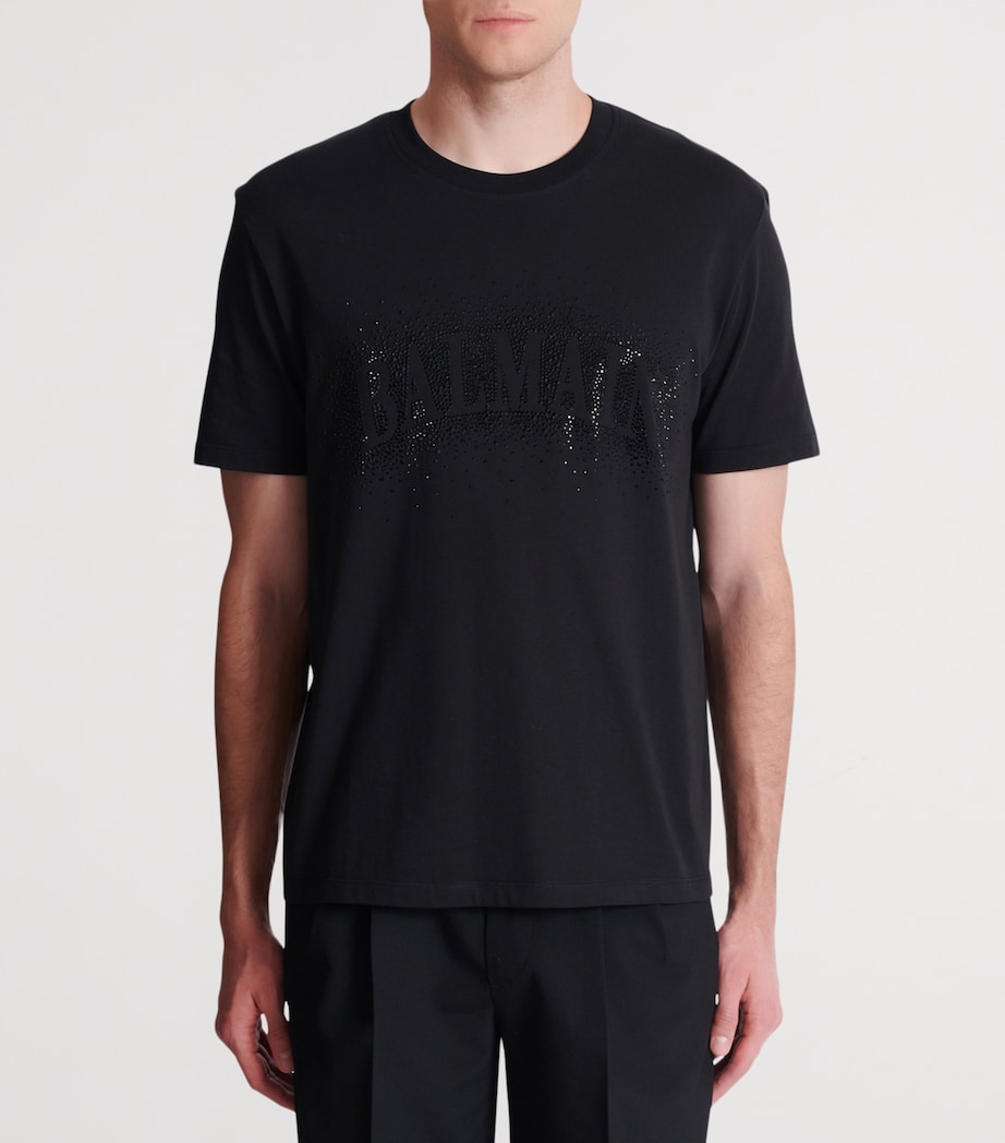 Cotton Crystal Logo T-Shirt EAP NOIR/NOIR Image 4