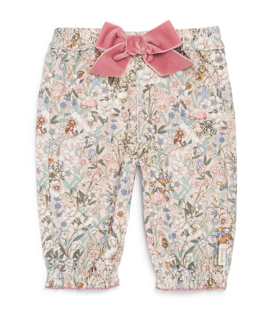 Harrods Floral Print Trousers (0-18 Months) Pink Image 1
