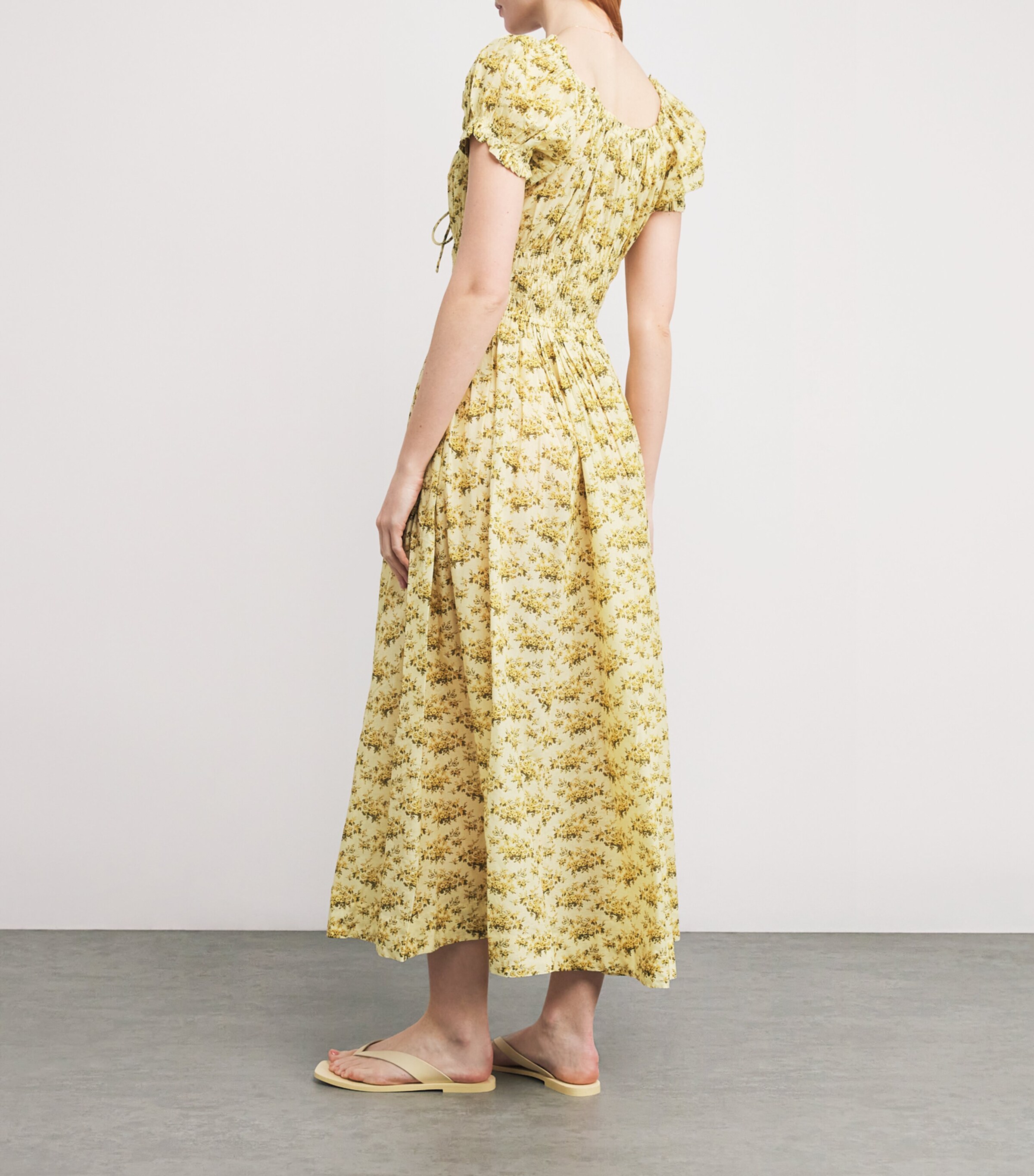 Organic Cotton Ashlynn Maxi Dress CITRON ROSIER FLORAL Image 3