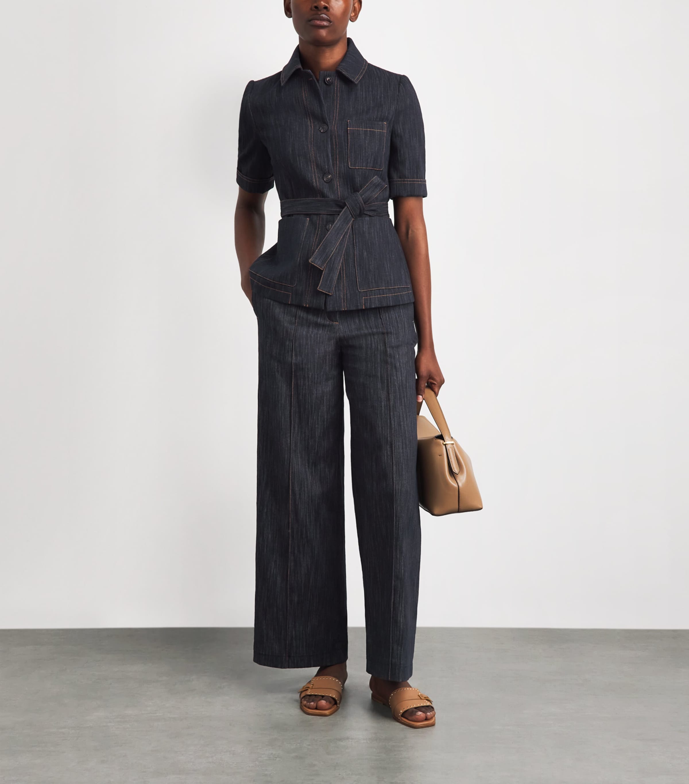 Eleventy Womens Denim Trousers Blu Image 2