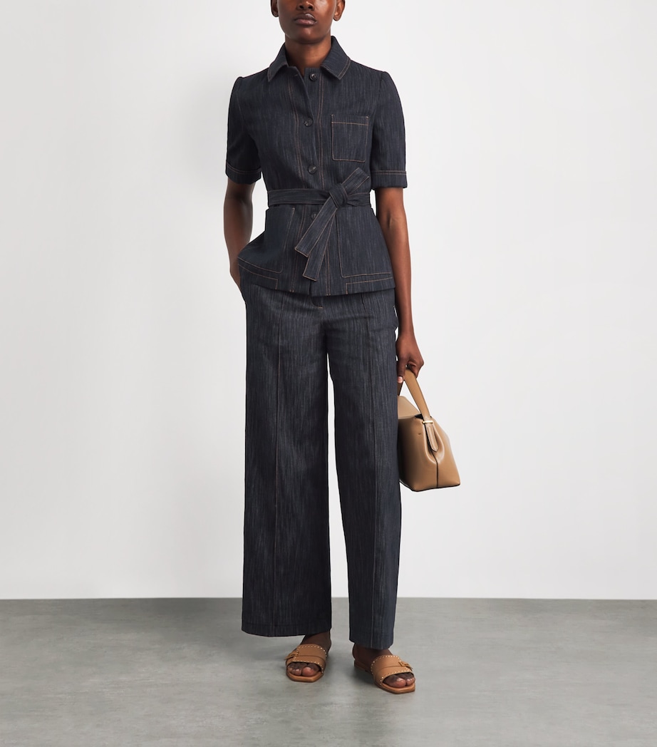 Eleventy Womens Denim Trousers Blu Image 2