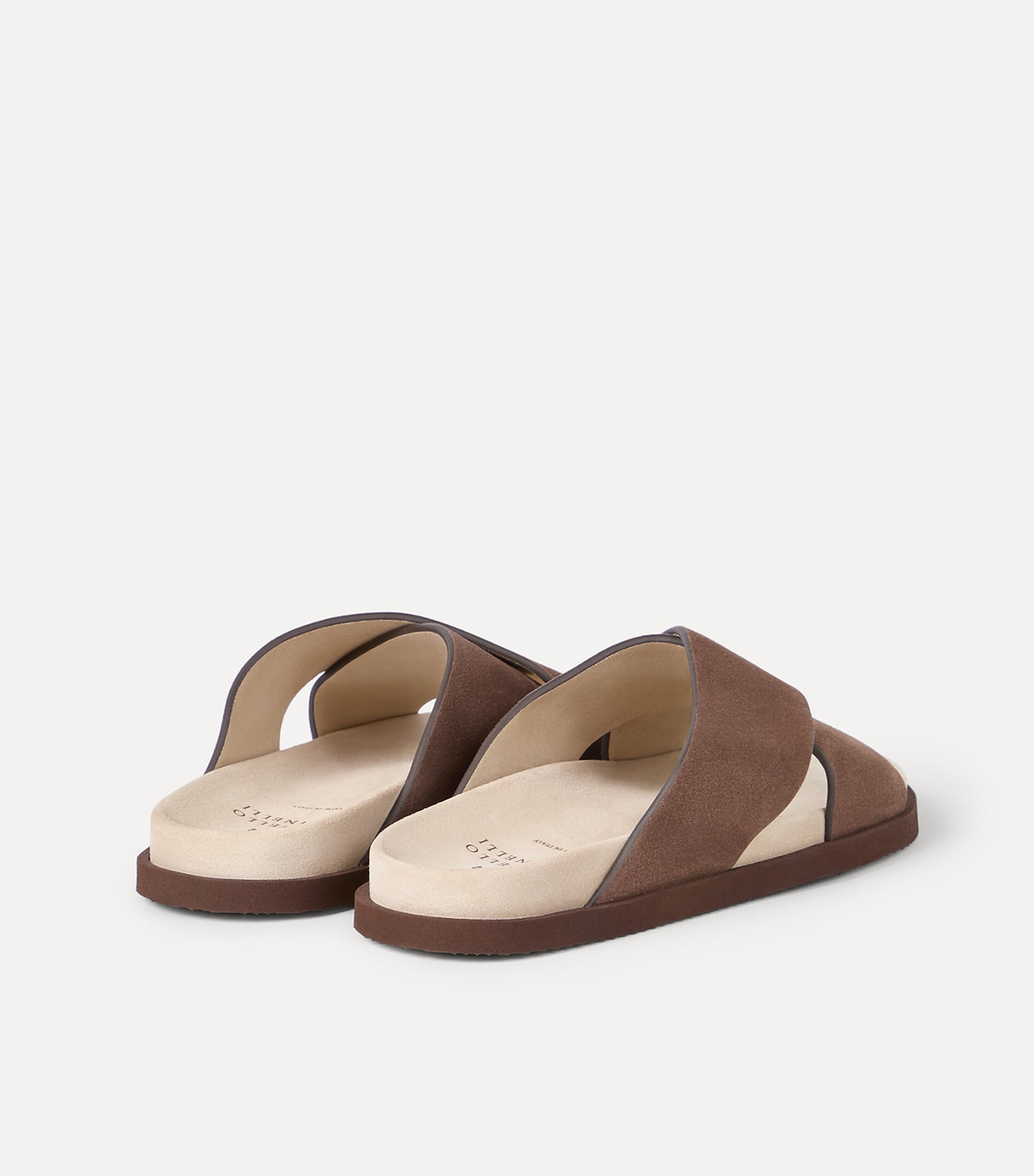 Brunello Cucinelli Suede Crossover Sandals Image 5