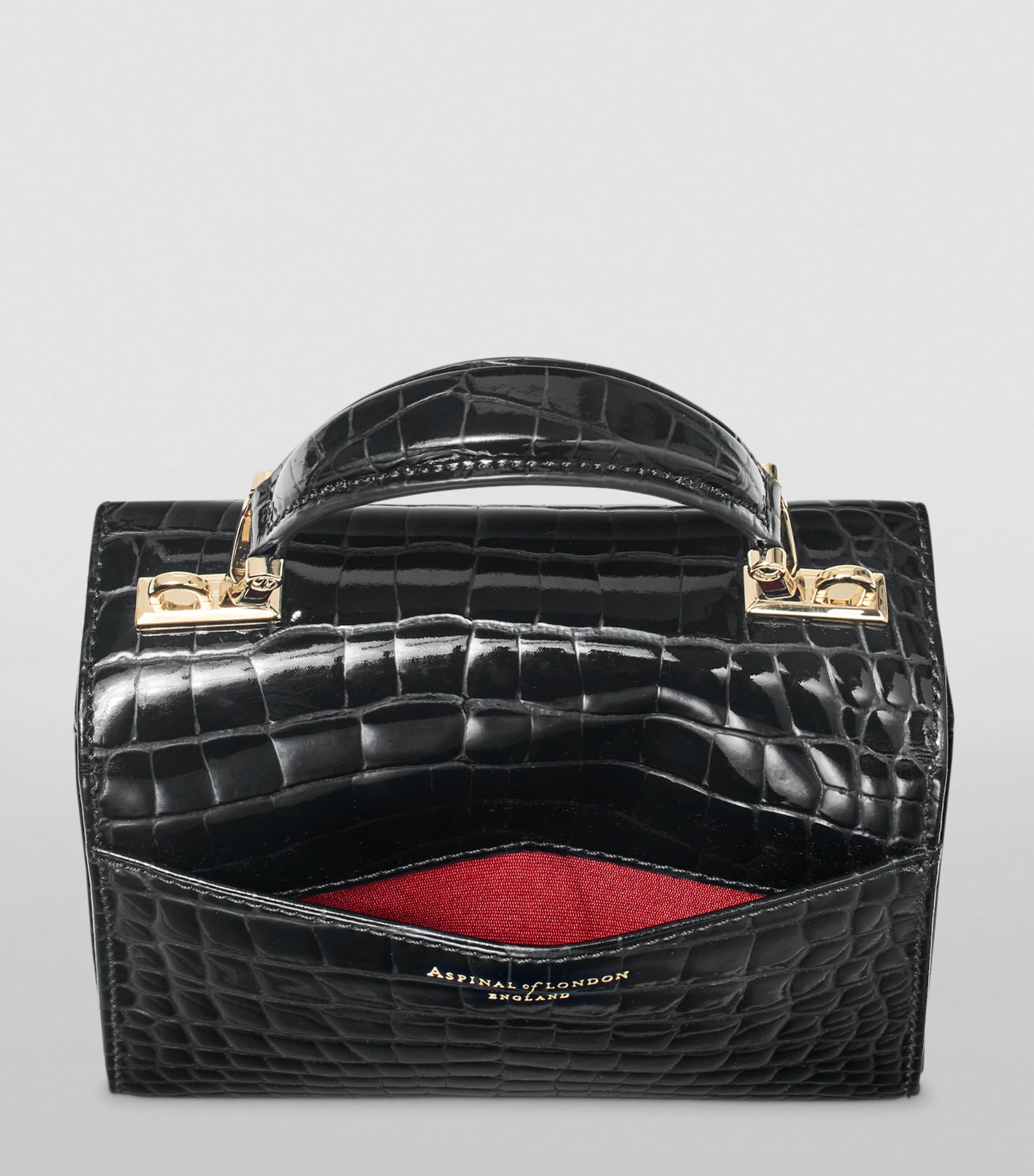 【Aspinal of London】Mini Mayfair Bag ハンドバッグ 革 5色 Aspinal Of London Mini Mayfair Top-Handle Bag | Harrods US