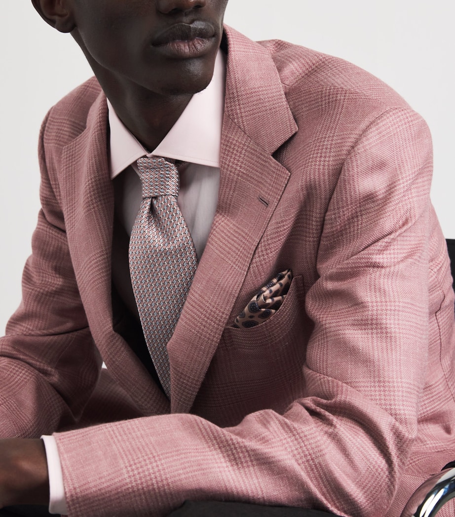 Silk Geometric-Jacquard Tie 7514 Image 2