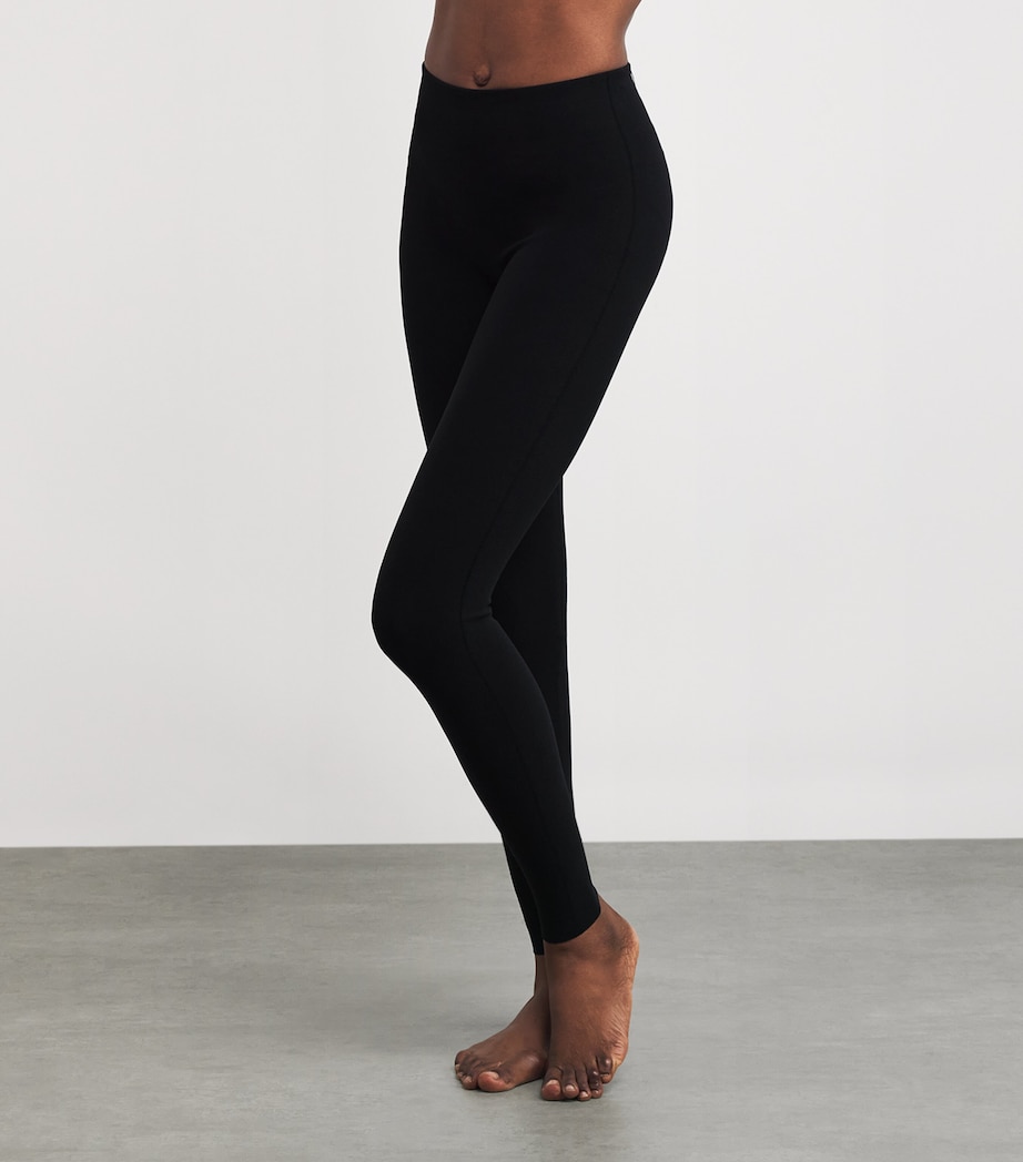 Net-Panel Rose Leggings 7005 BLACK Image 2