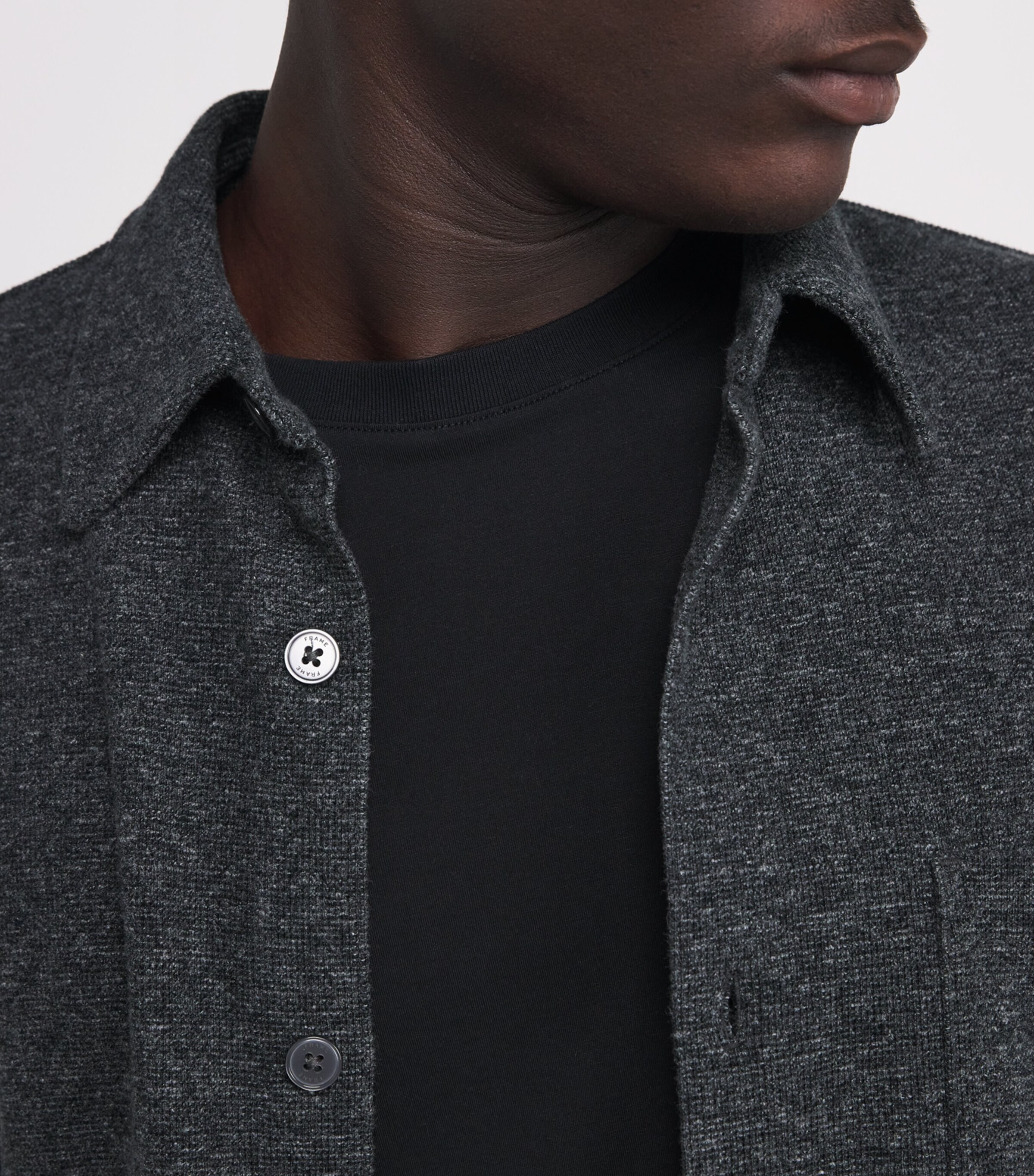 Wool Waffle-Knit Cardigan HGRY Image 6