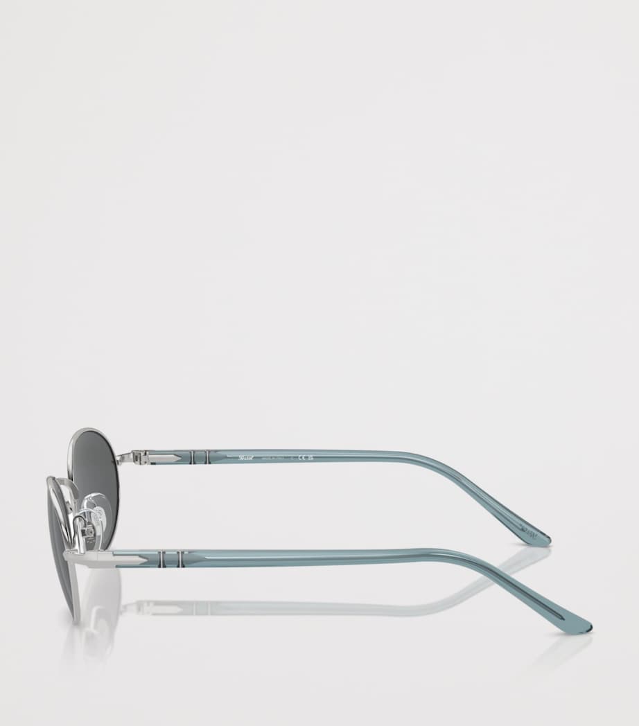 Persol Ida Oval Sunglasses Silver Image 3