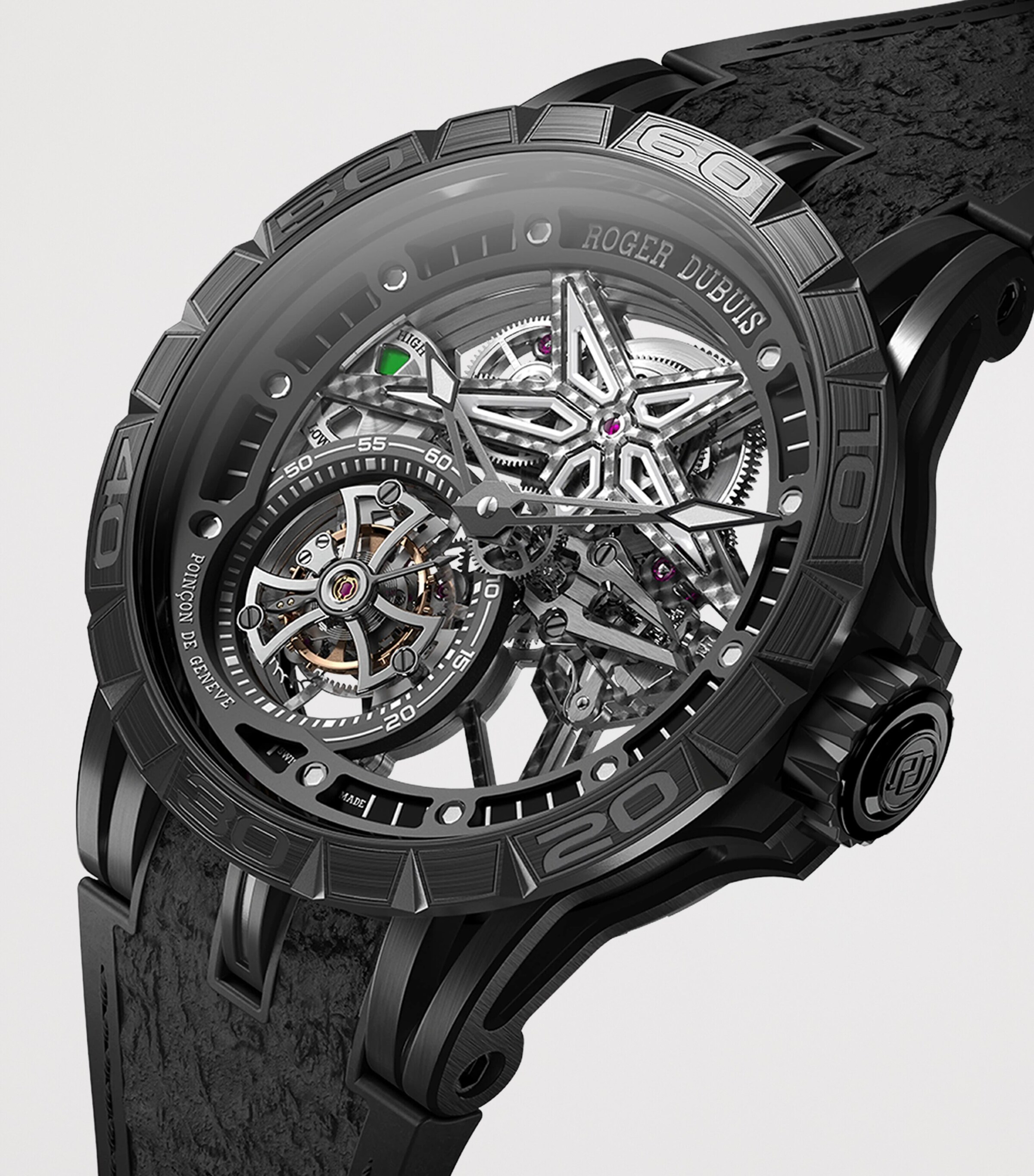 x Pirelli Titanium Excalibur Spider Watch 45mm BLACK Image 2