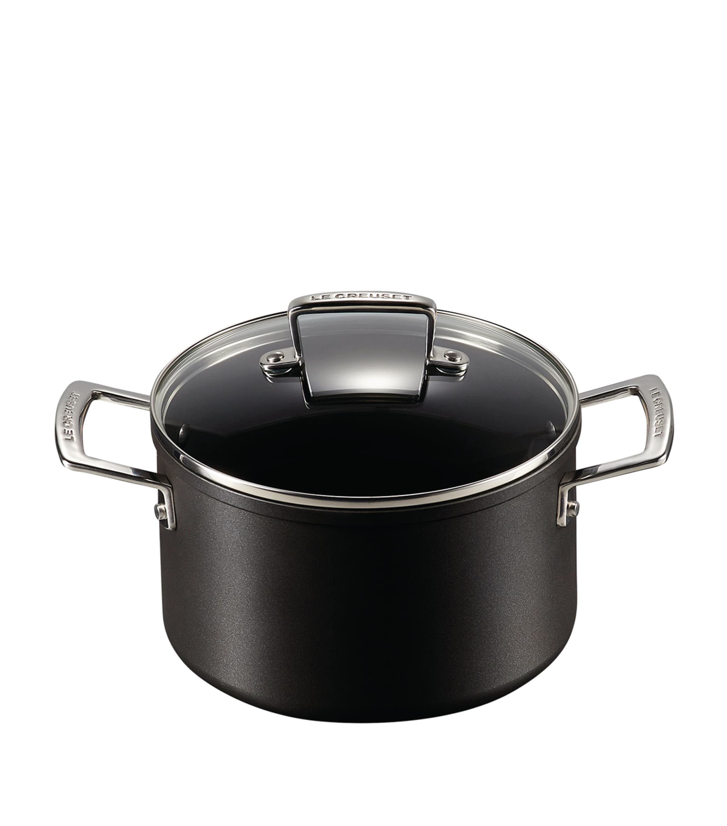 Le Creuset Toughened Non-stick Deep Casserole Dish In Black