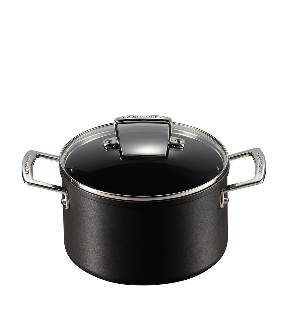 Toughened Non-Stick Deep Casserole Dish (21cm) BLACK Image 1