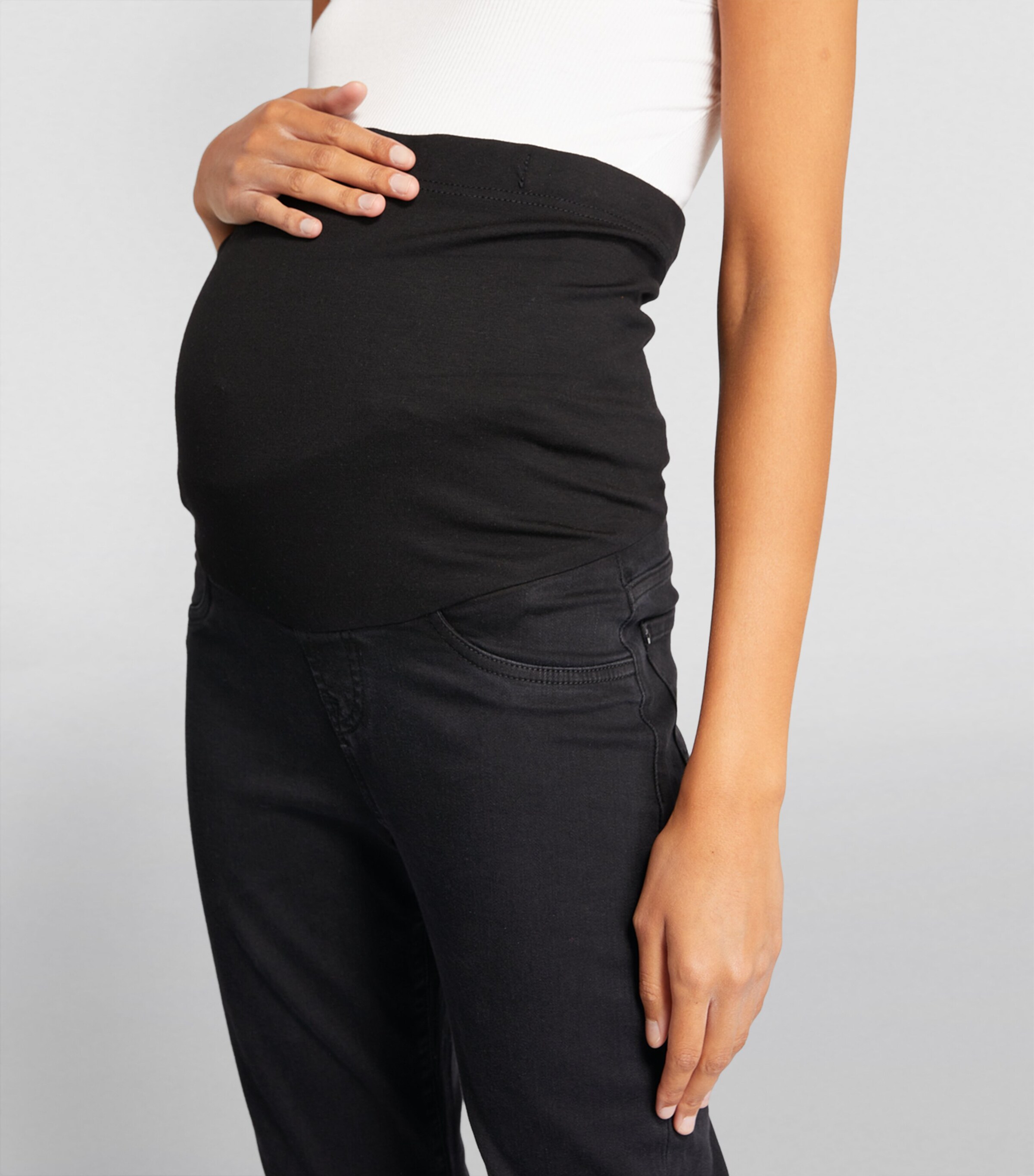 Maternity Straight Jeans BLACK Image 6