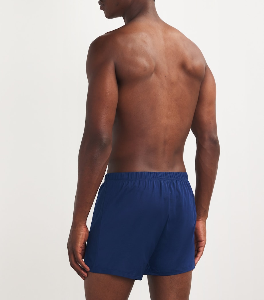 Cotton Sporty Boxer Shorts 0593/MIDNIGHT NAVY Image 3