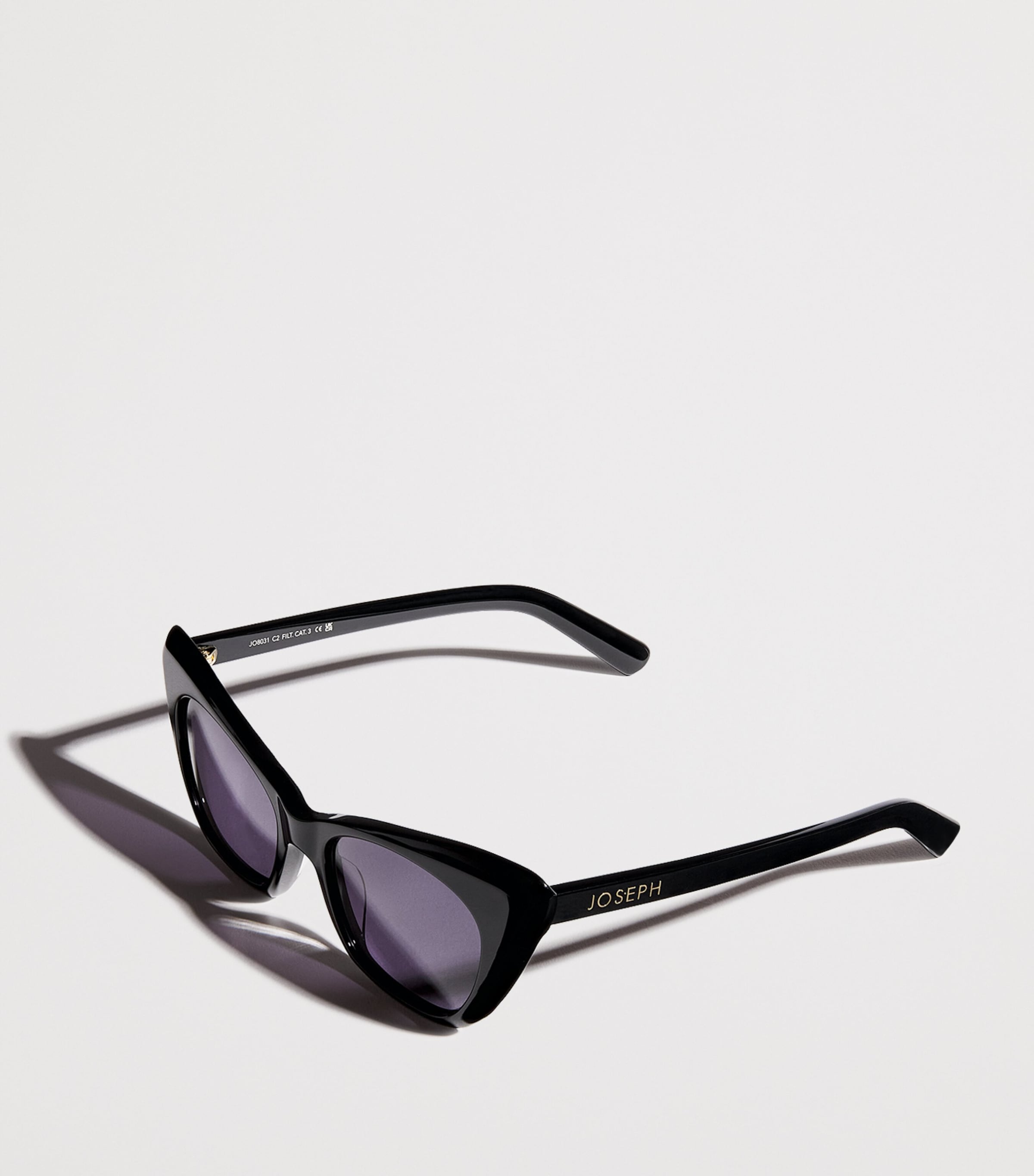 Cat Eye Sunglasses BLACK Image 2