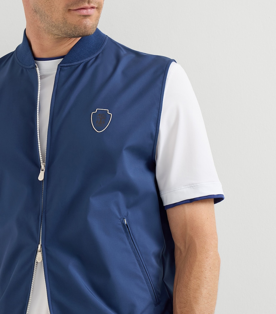 Brunello Cucinelli Mens Water-Resistant Crest Gilet Image 6