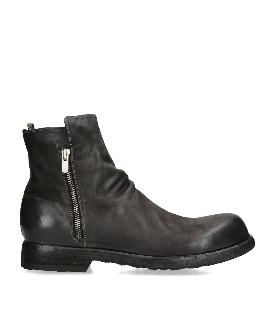 Officine Creative Suede Bulla Ankle Boots Grey/dark Image 1