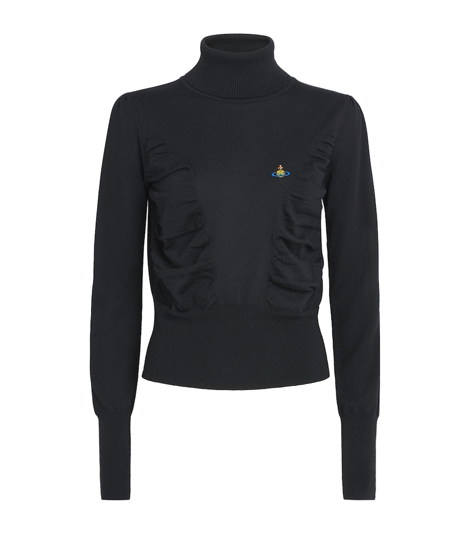 Vivienne Westwood Womens Wool Rollneck Pamela Sweater Black Image 1