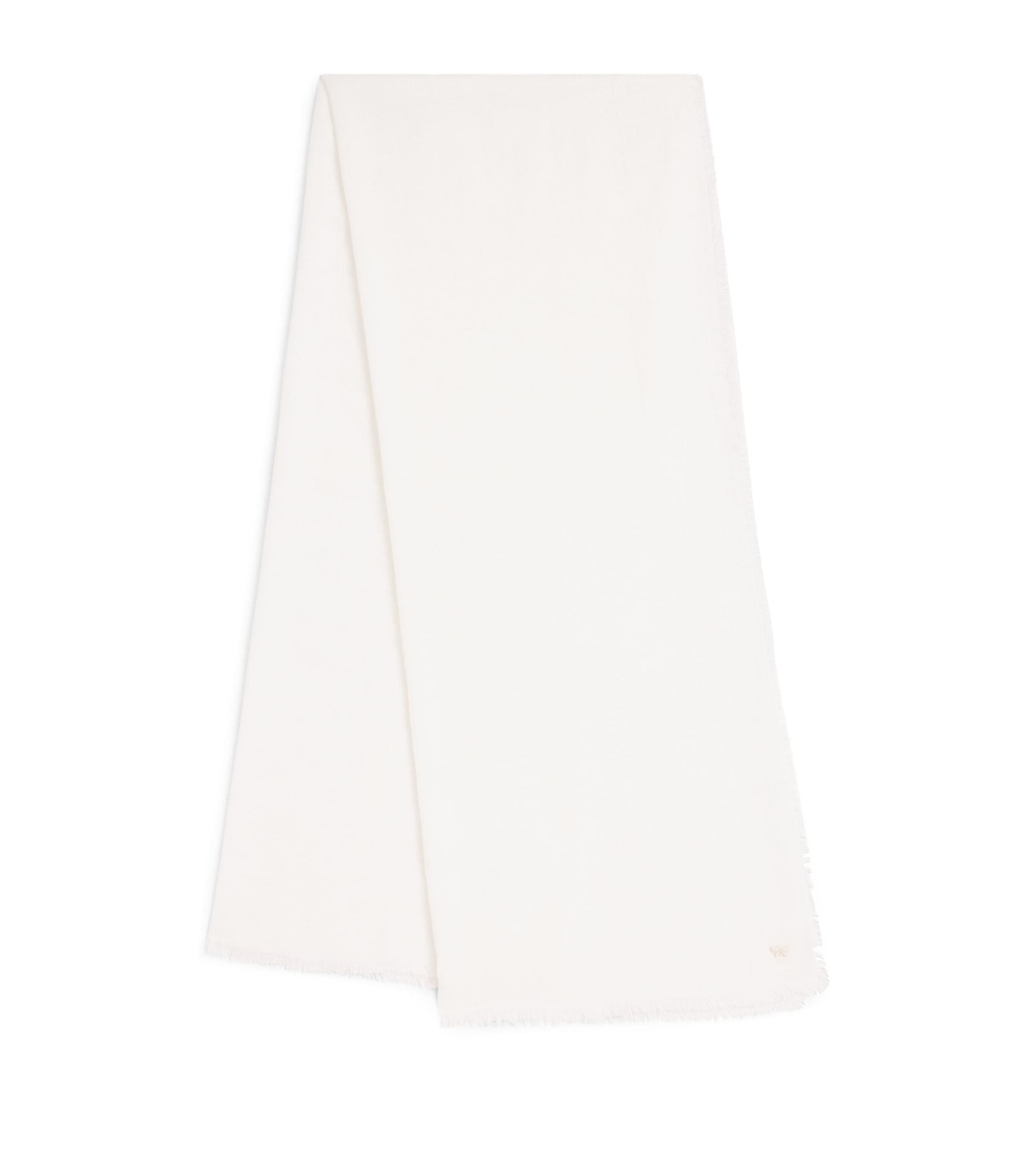 Weekend Max Mara Viscose-cashmere Butterfly Scarf In White