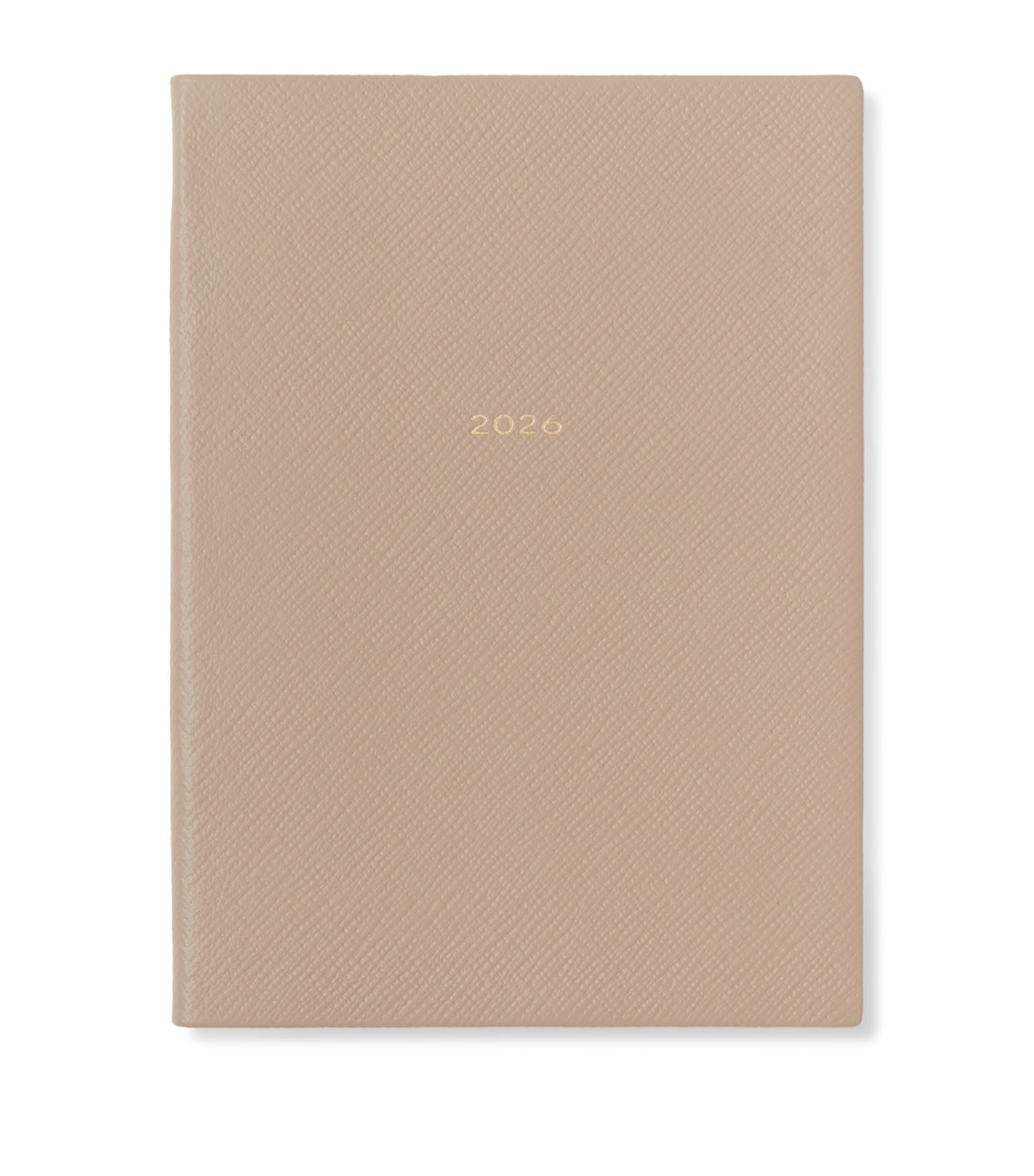 Smythson Panama Leather 2026 Soho Planner In Brown