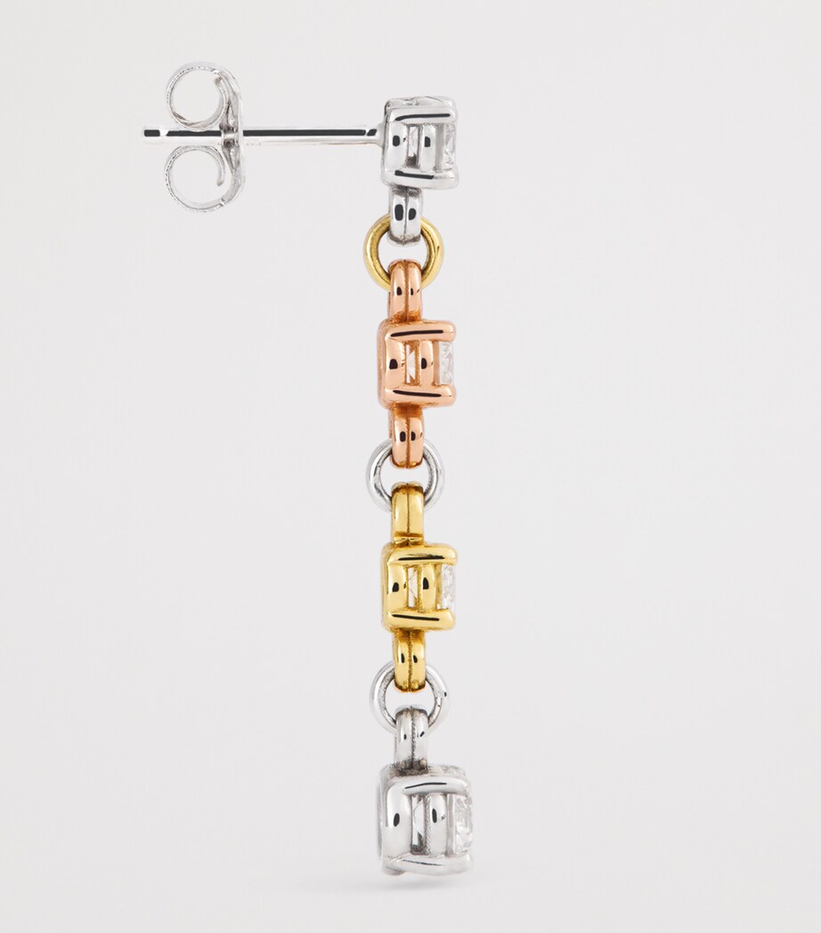 Spinelli Kilcollin Mixed Gold and Diamond Aysa Earrings Mixed Gold Image 4