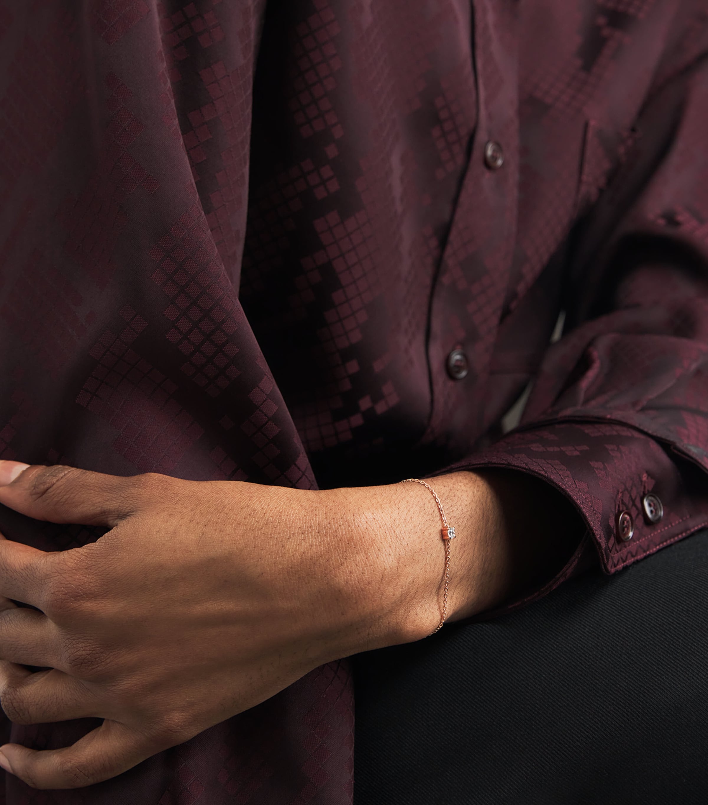 Rose Gold and Diamond Bracelet (0.25ct) ROSE GOLD Image 2