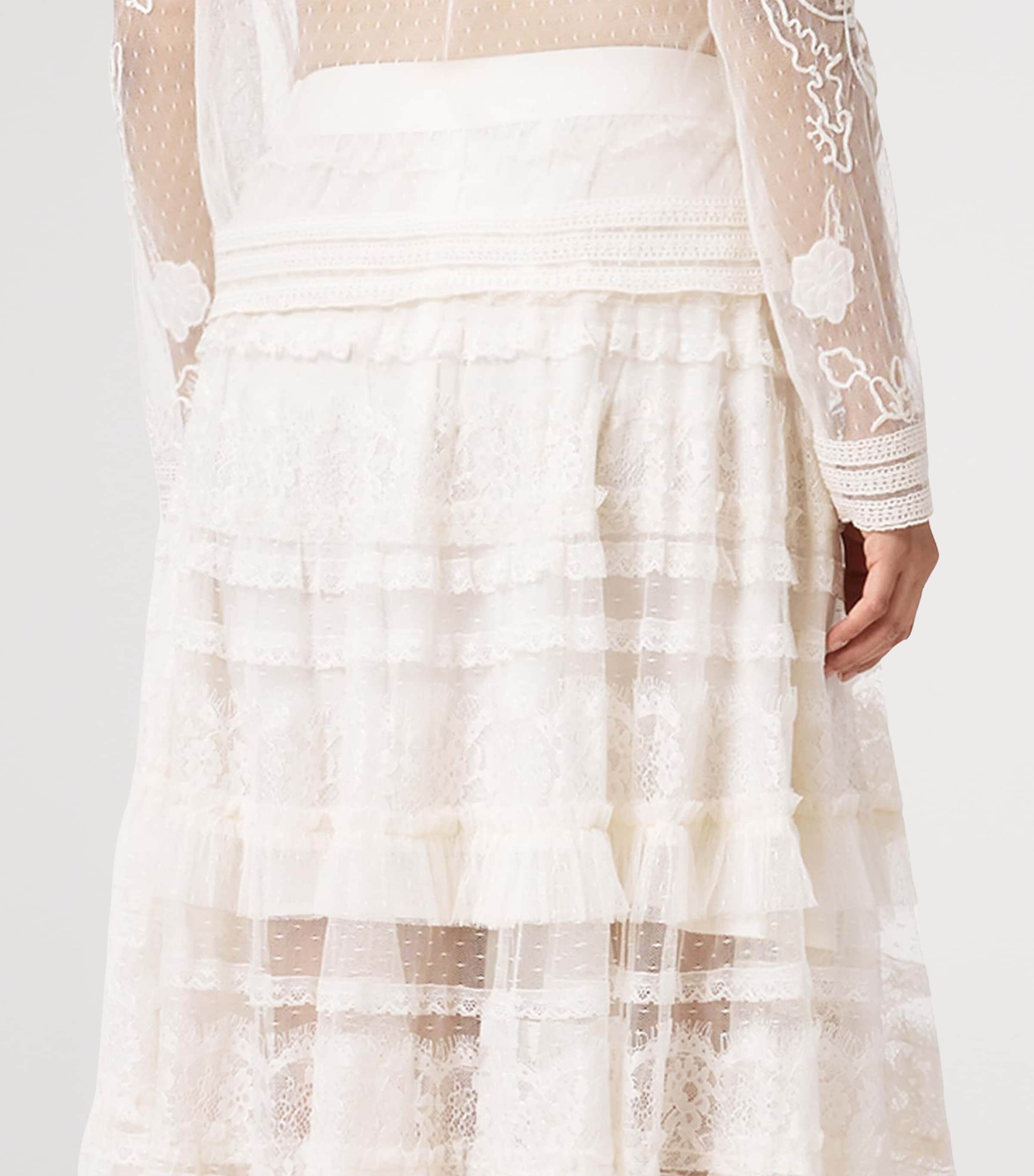 Tulle Arlea Maxi Skirt ANTIQUE WHITE Image 6