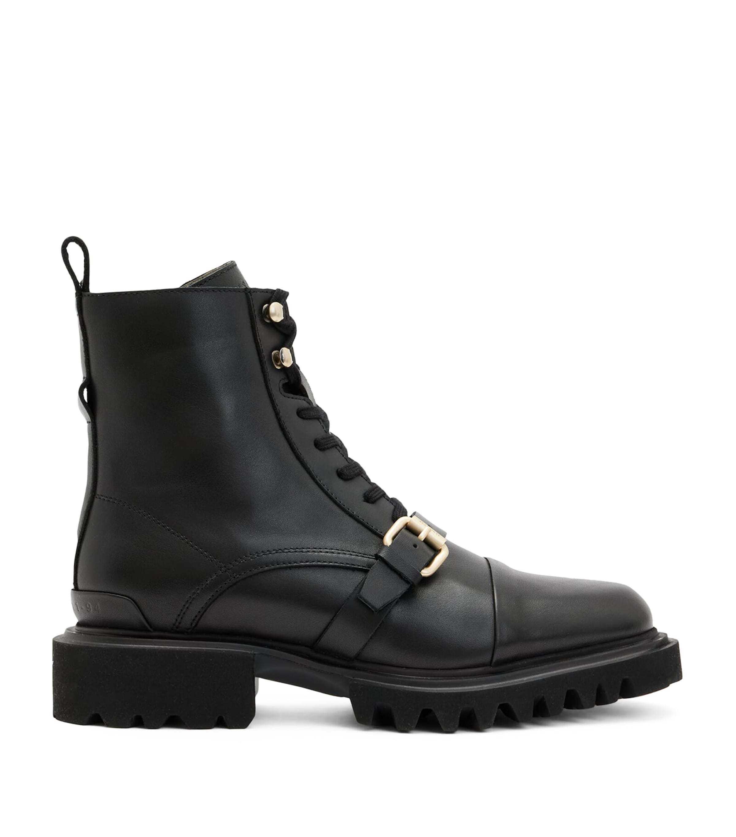 Allsaints Leather Tori Ankle Boots In Black