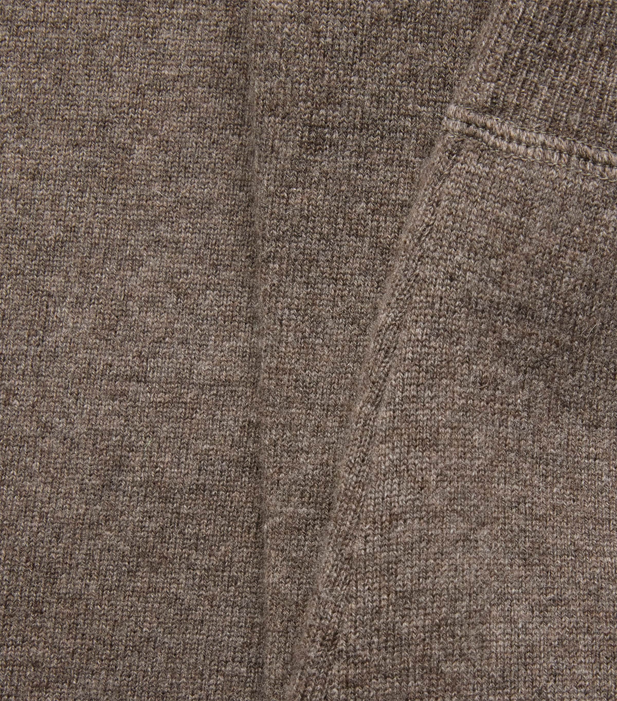 Studio Nicholson Mens Wool-Cashmere Cope Knitted Hoodie Mouse Image 6